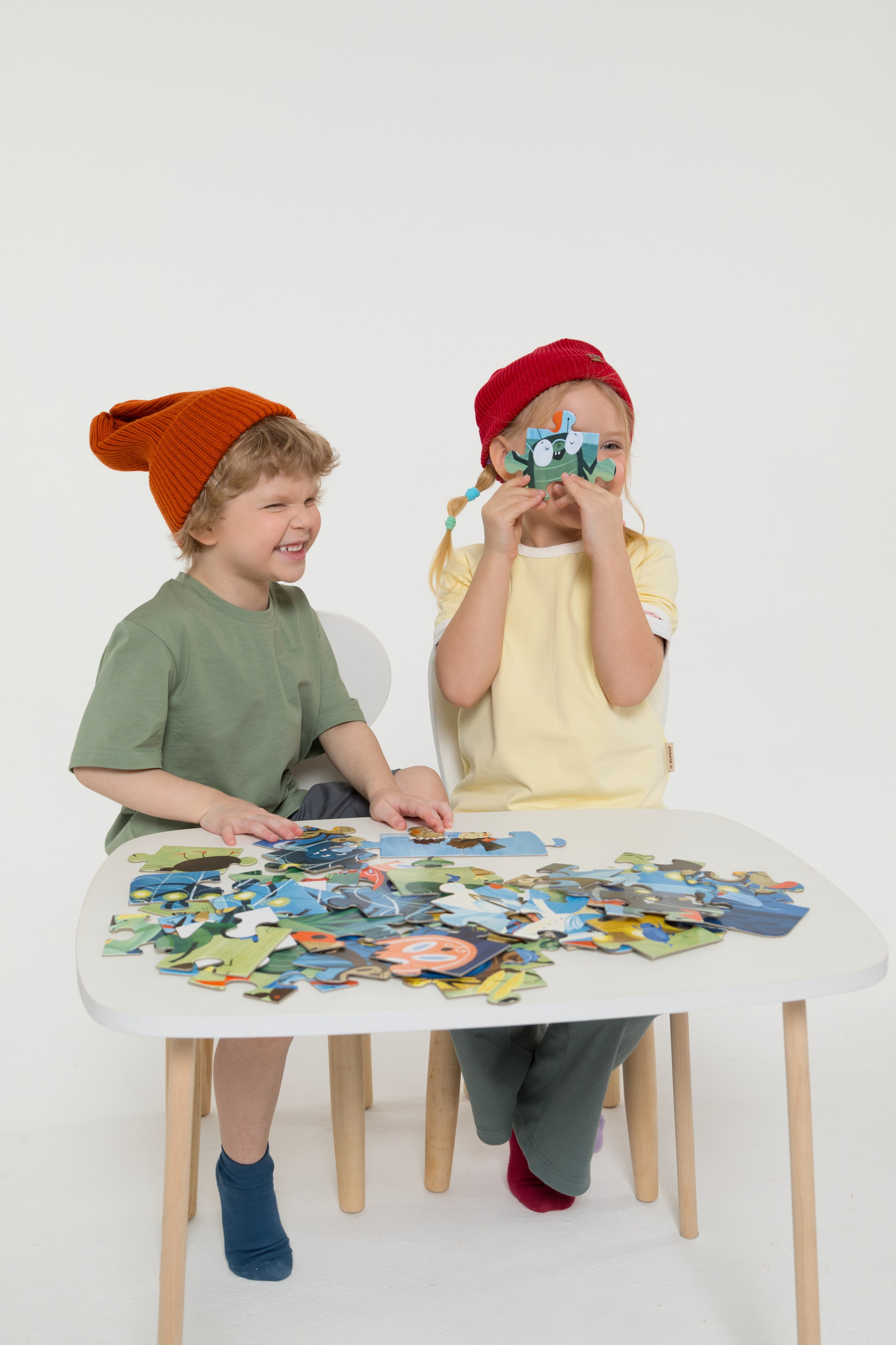 Имиджевая и каталожная съёмка для бренда детских пазлов. Детский и контент фотограф Надя Волкова Санкт-Петербург