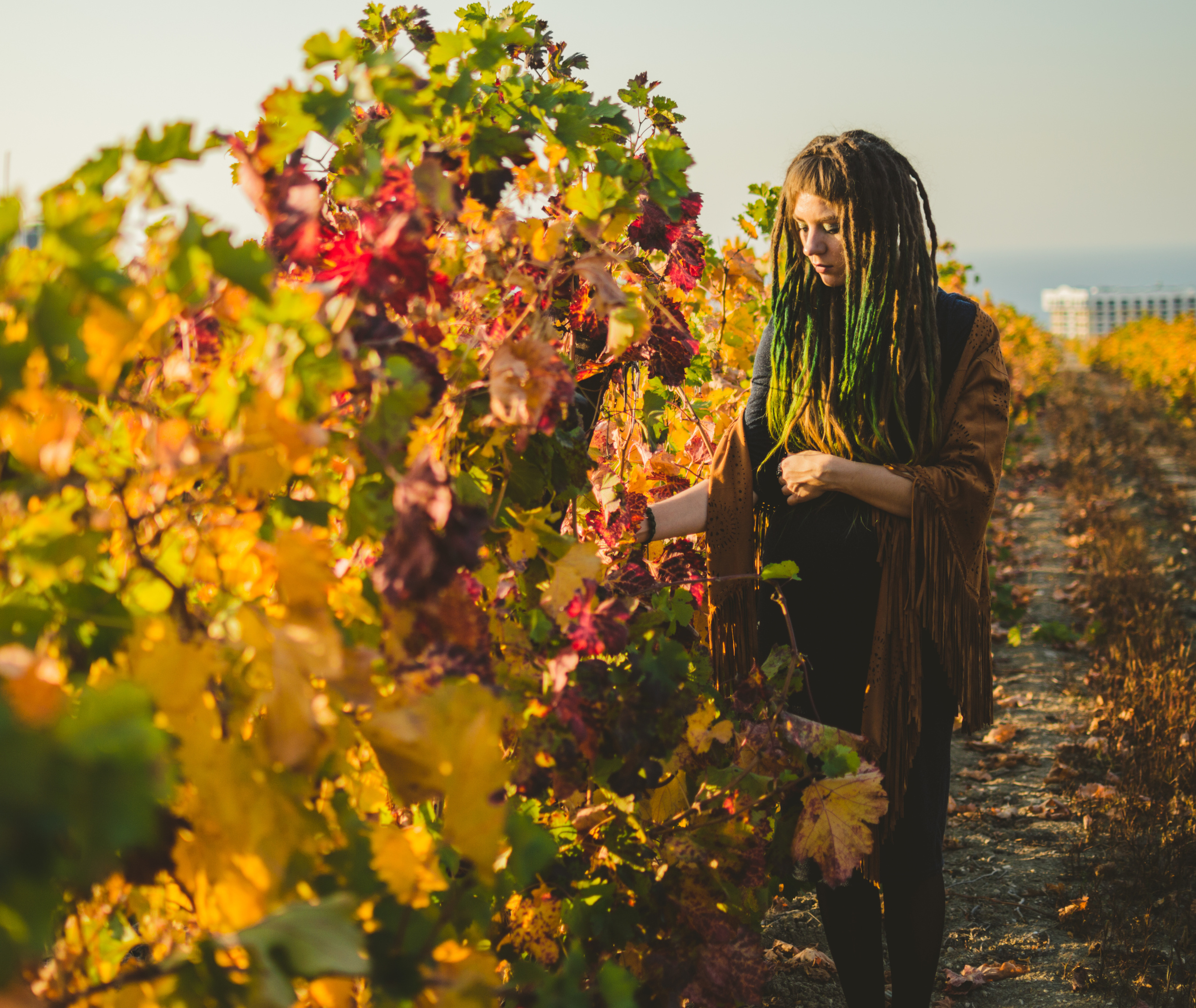 Портретная съёмка на виноградниках. Фотограф Галя Пак