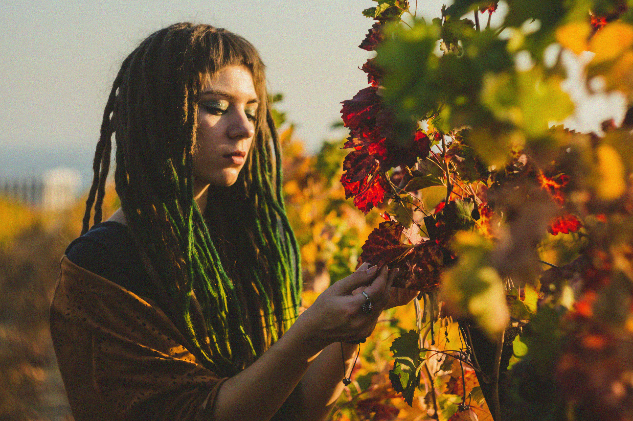 Портретная съёмка на виноградниках. Фотограф Галя Пак