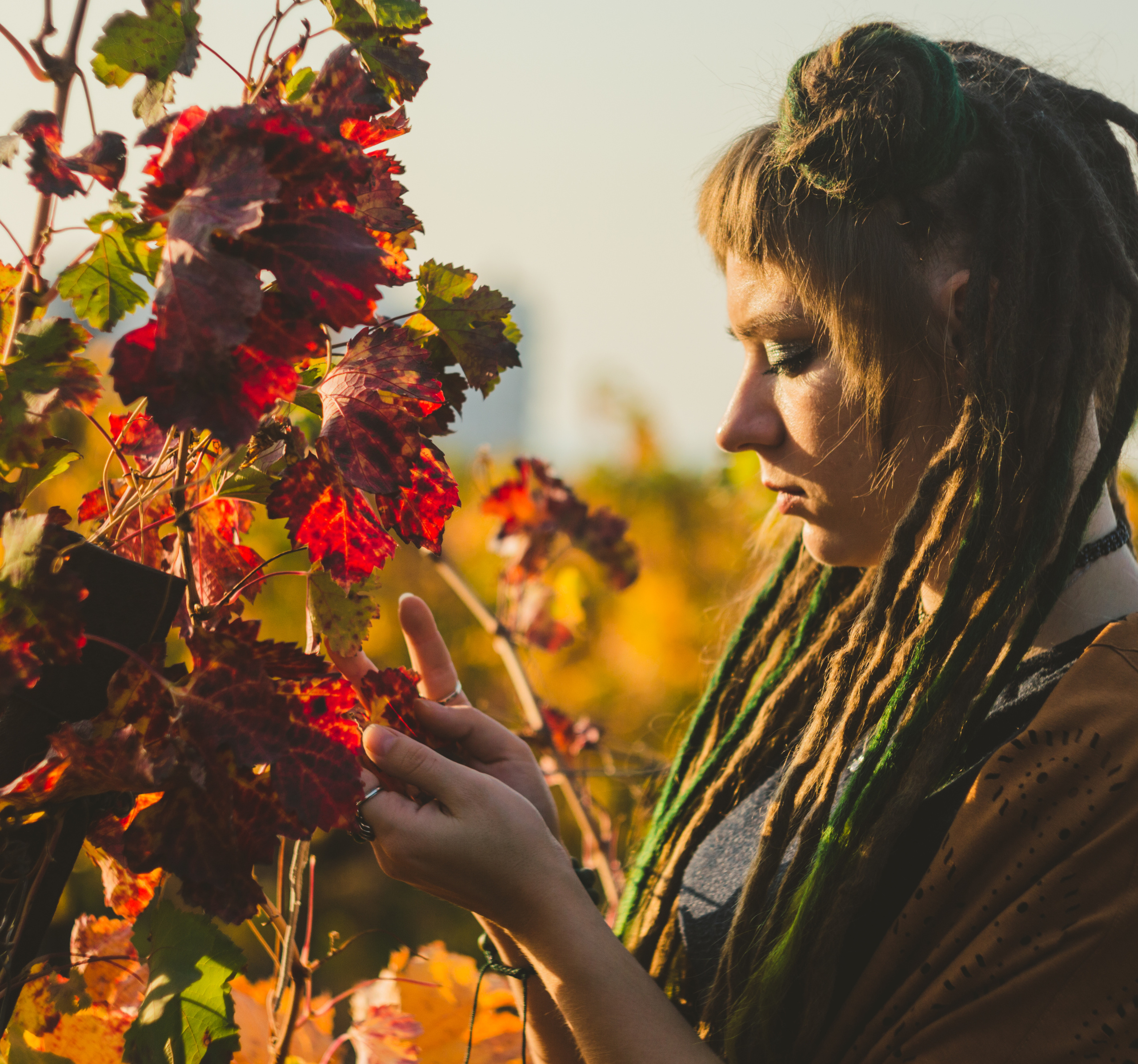 Портретная съёмка на виноградниках. Фотограф Галя Пак
