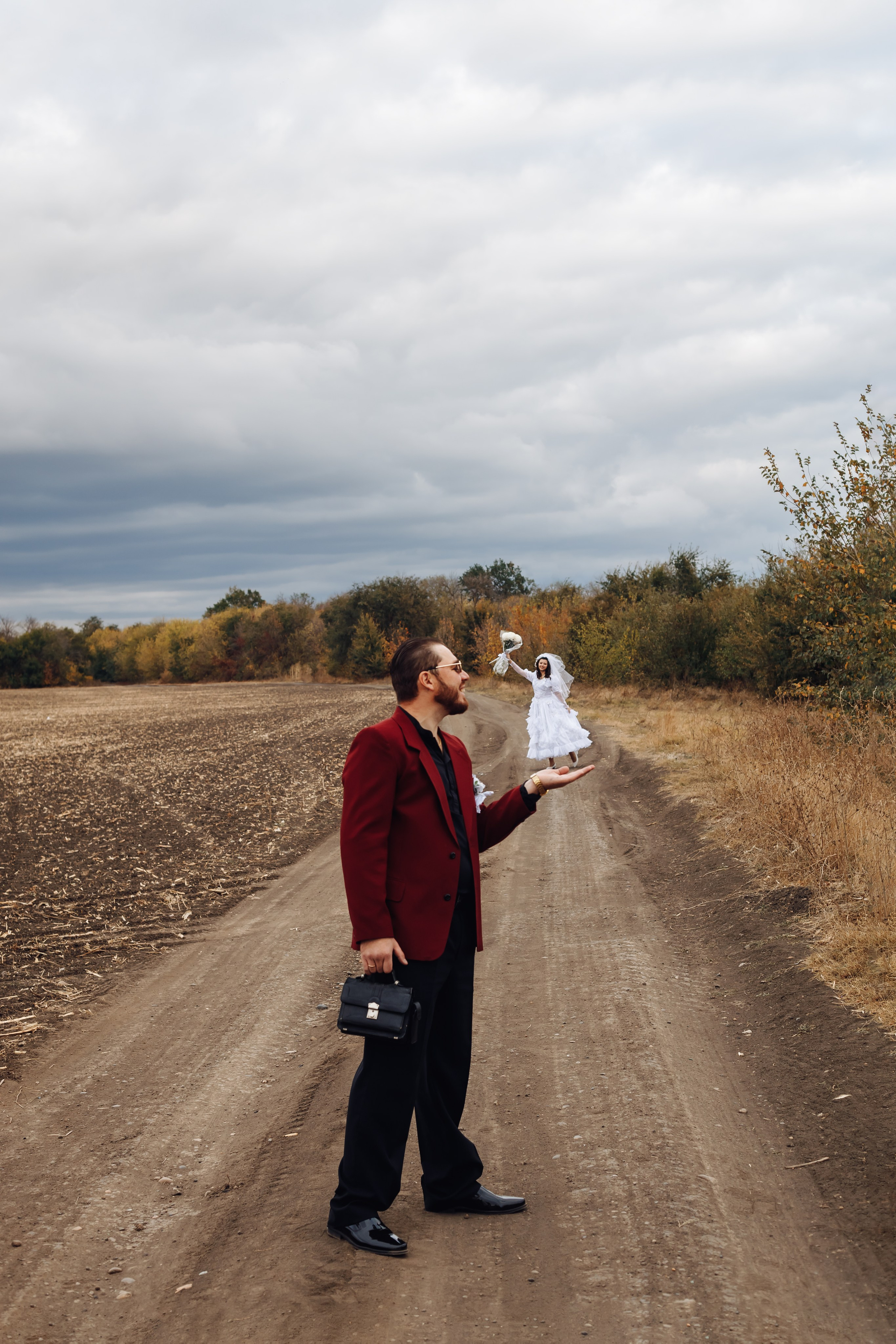 Свадебная фотосессия в стиле 90-х