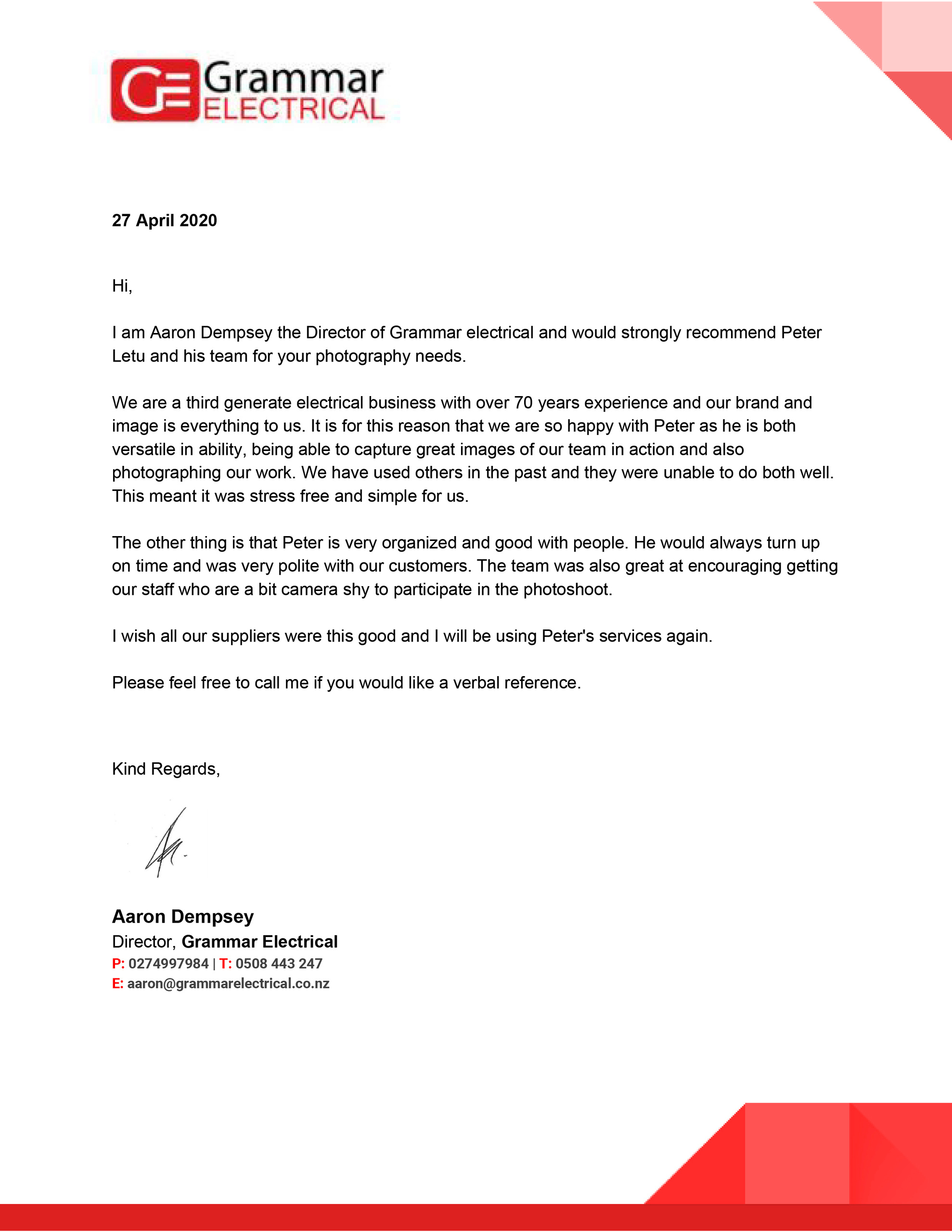 Отзывы. Профессиональный фотограф в Спб и Москве Пётр Летуновский