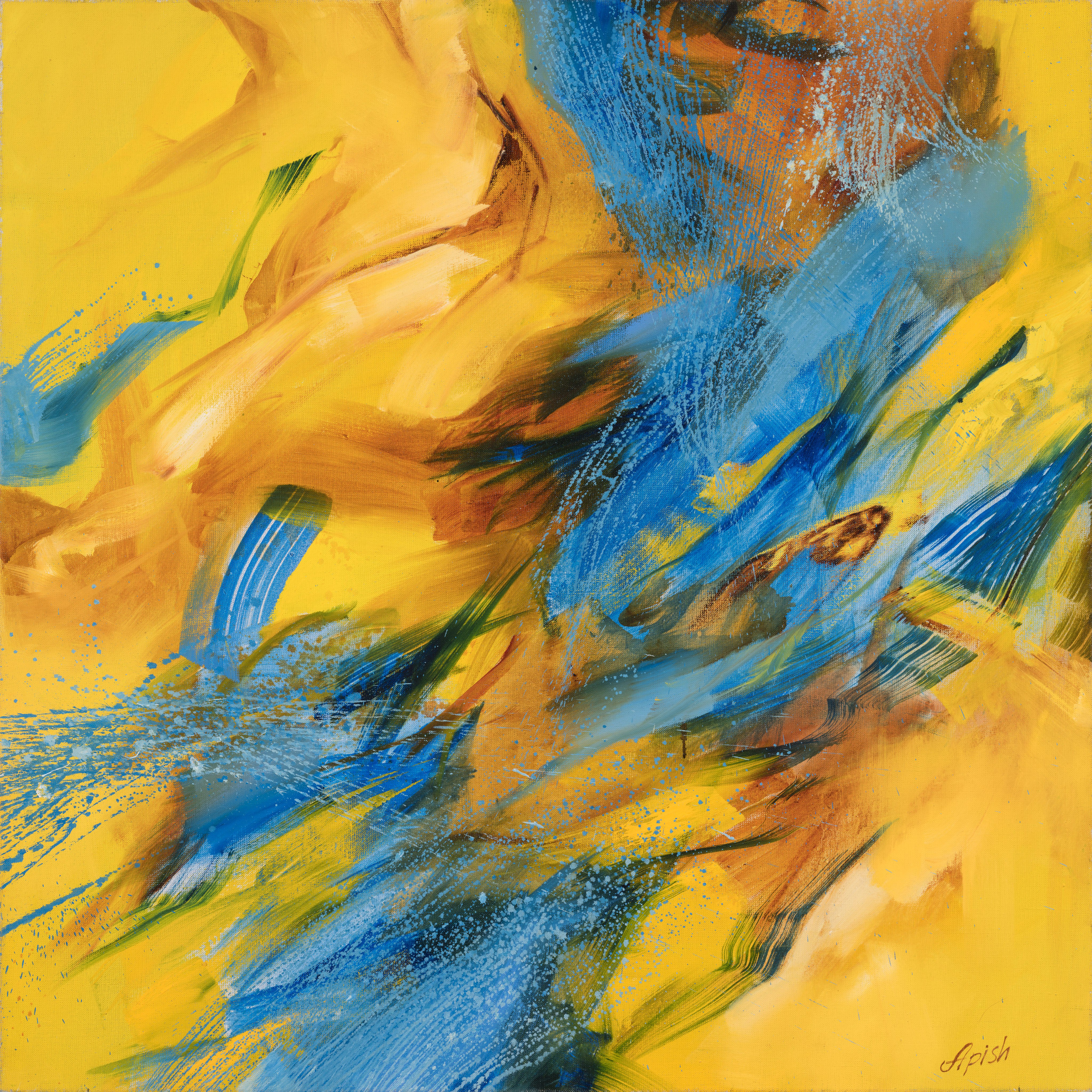 «Противостояние» -&nbsp;художник Алексей Апиш (холст, масло, 85x85 см, 2014)