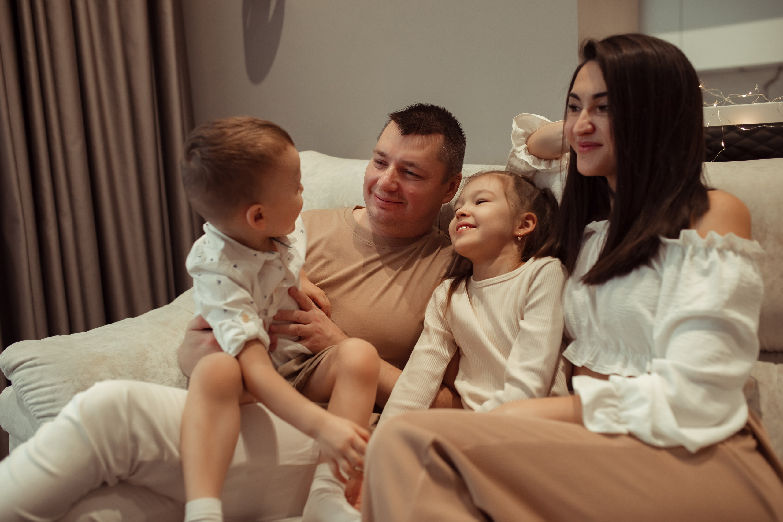 Домашняя съемка семьи Арслановых. Семейный и детский фотограф в Москве Дорогова Екатерина