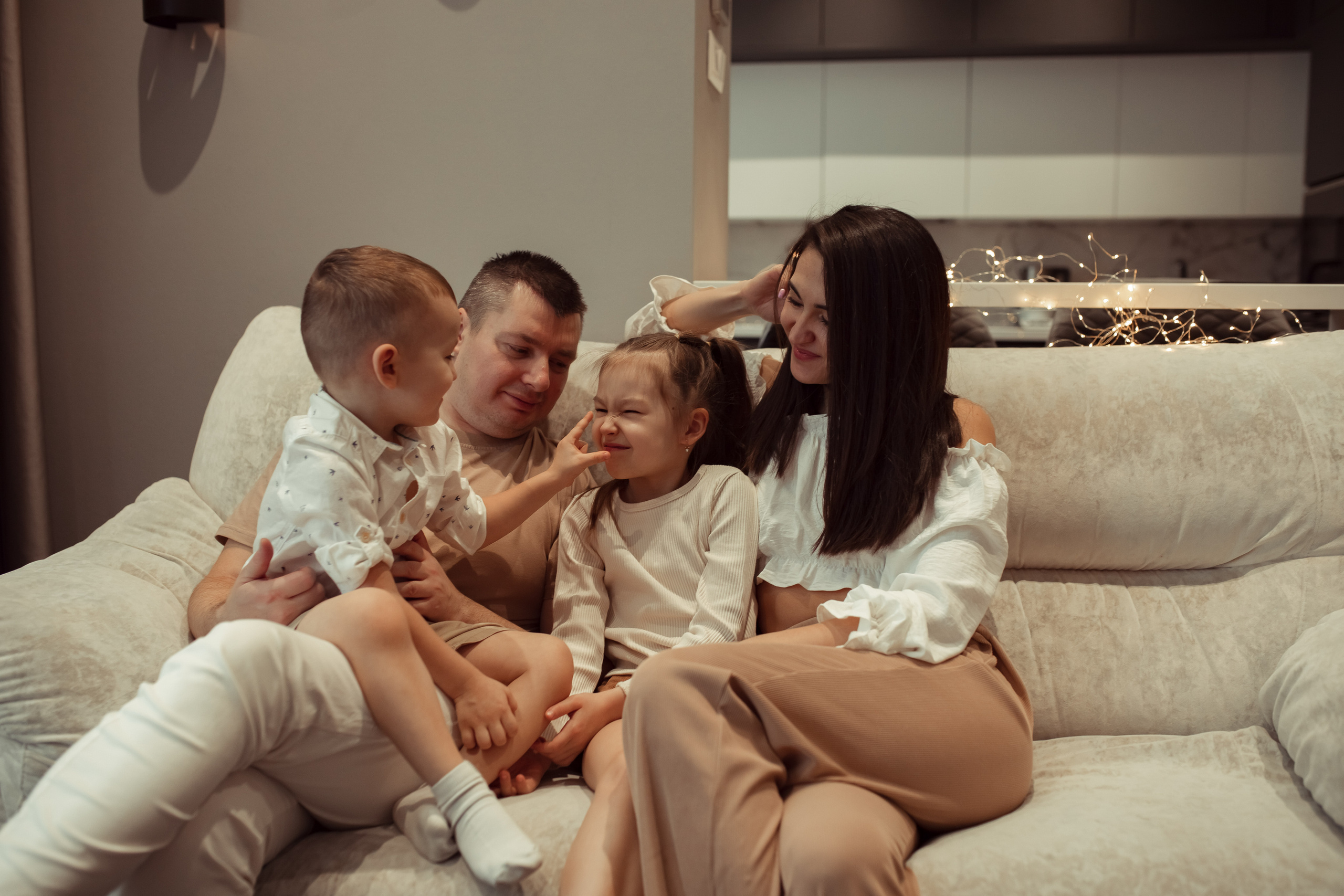 Домашняя съемка семьи Арслановых. Семейный и детский фотограф в Москве Дорогова Екатерина