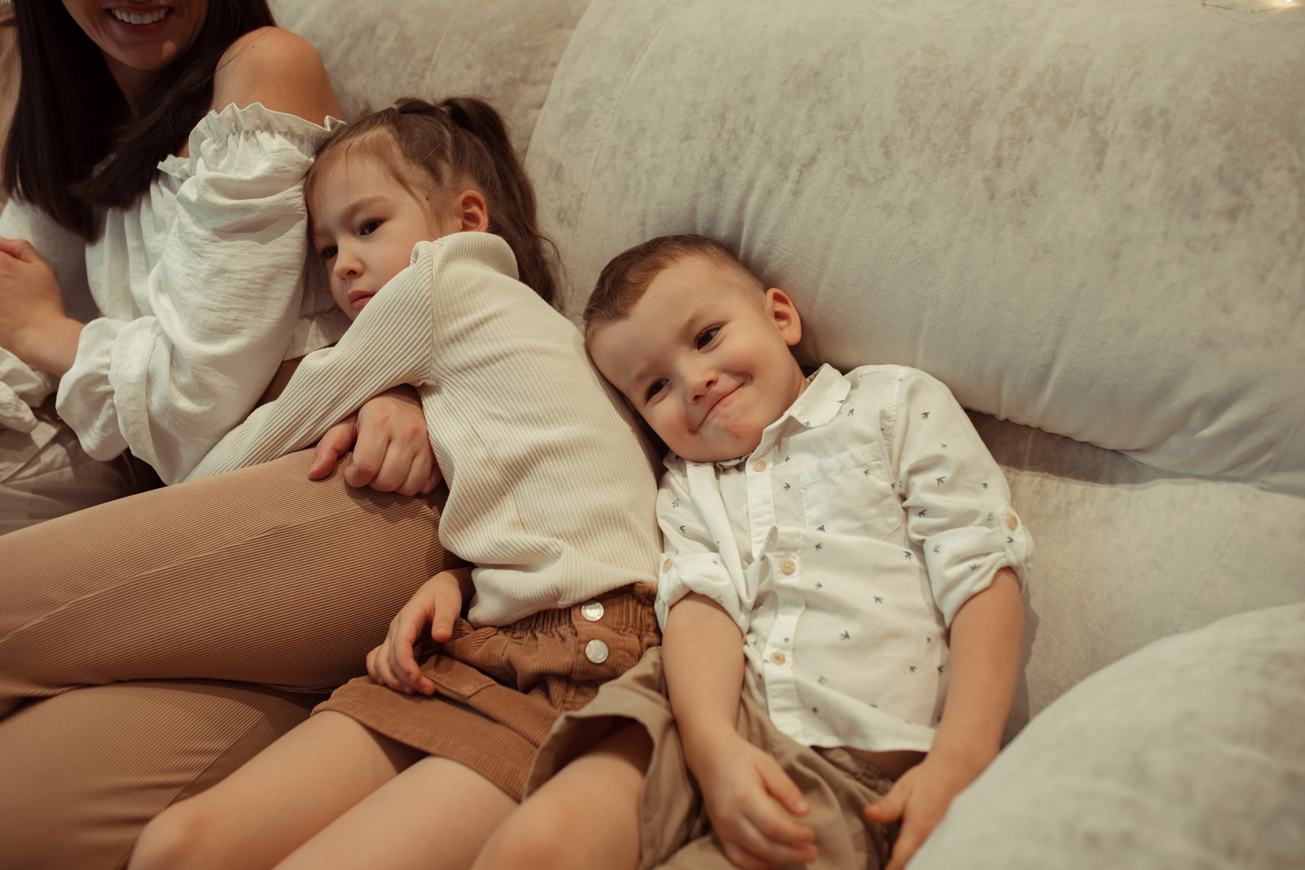 Домашняя съемка семьи Арслановых. Семейный и детский фотограф в Москве Дорогова Екатерина