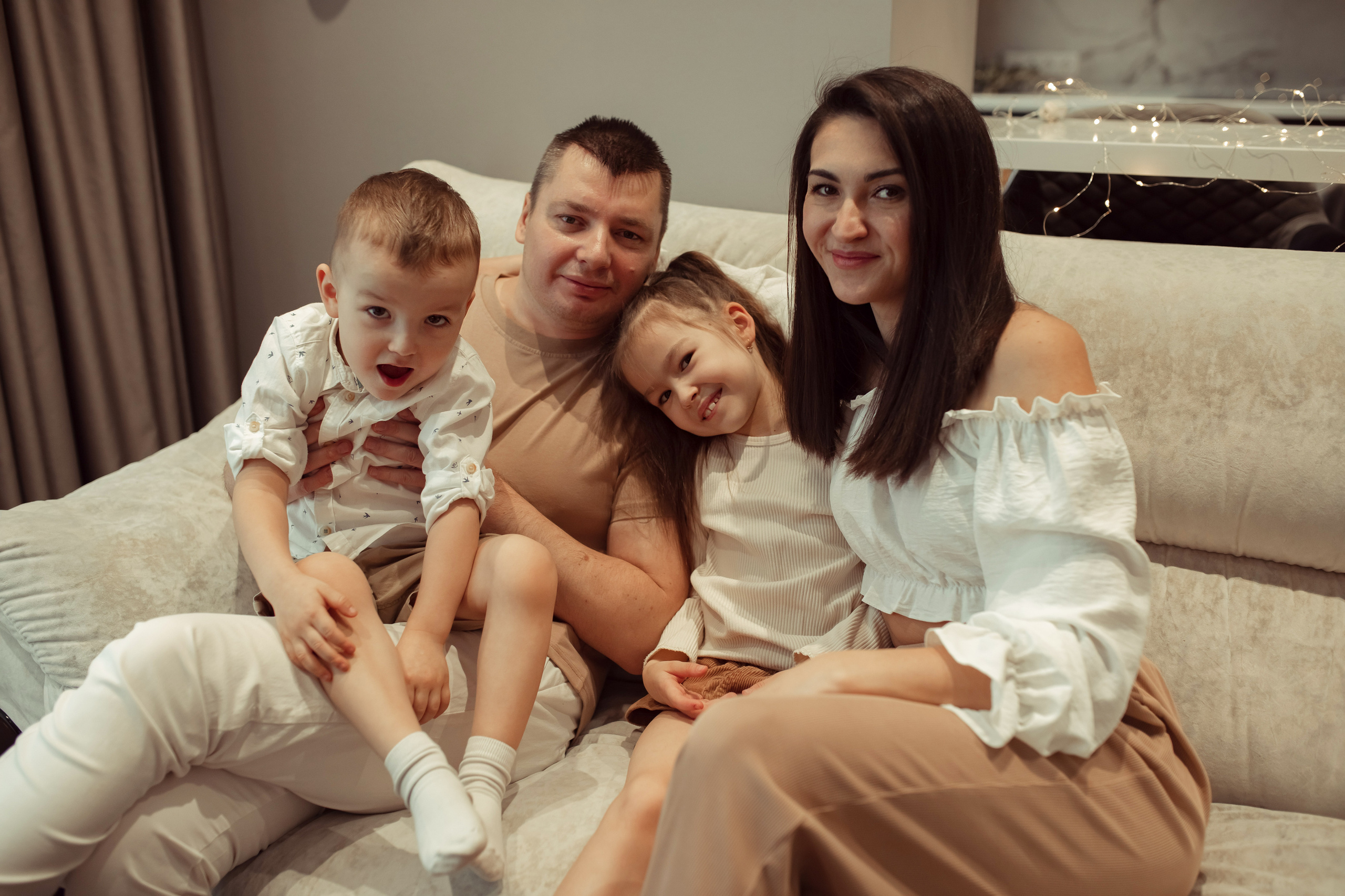 Домашняя съемка семьи Арслановых. Семейный и детский фотограф в Москве Дорогова Екатерина