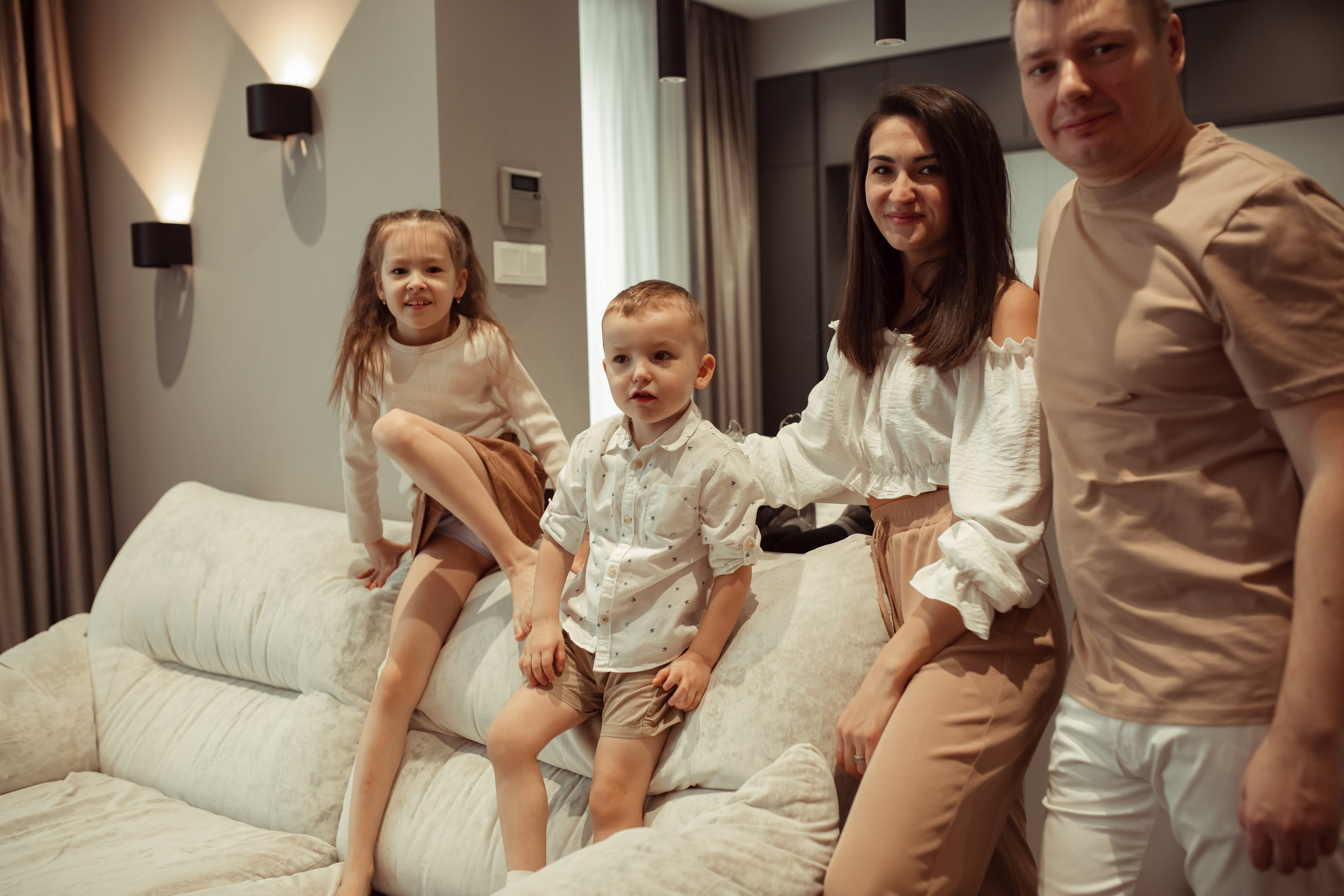 Домашняя съемка семьи Арслановых. Семейный и детский фотограф в Москве Дорогова Екатерина