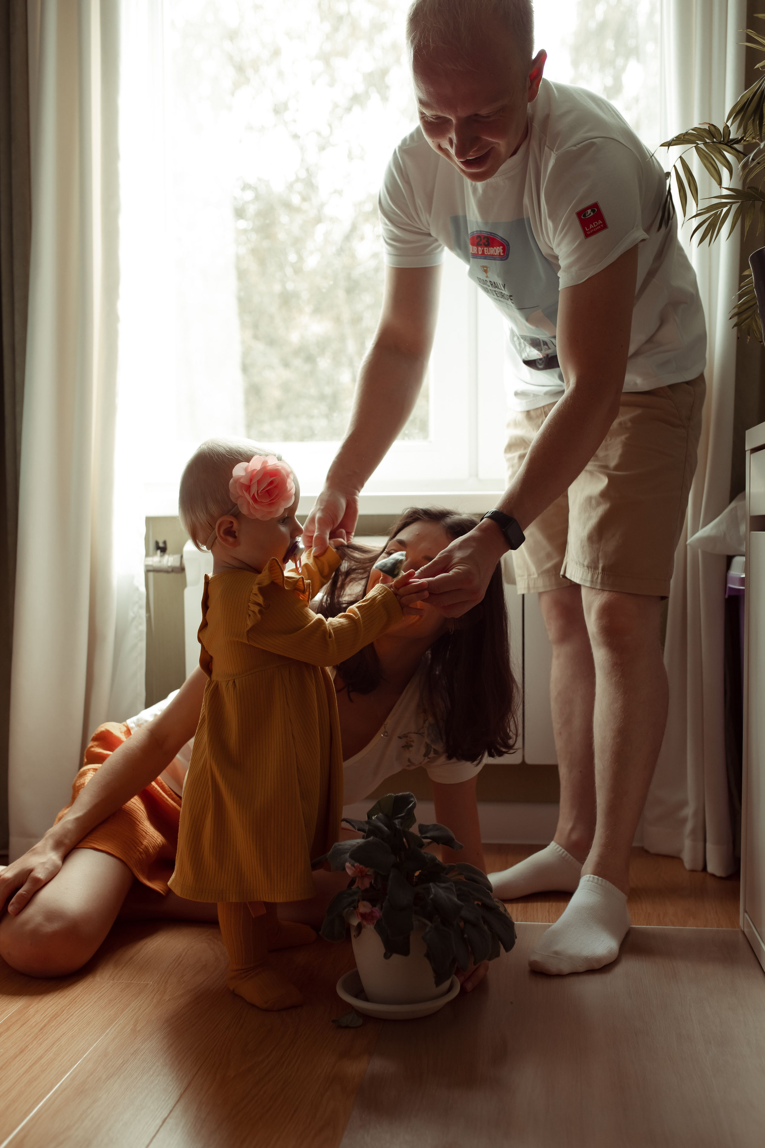 Домашняя фотосессия Елизаветы на 1 годик. Семейный и детский фотограф в Москве Дорогова Екатерина