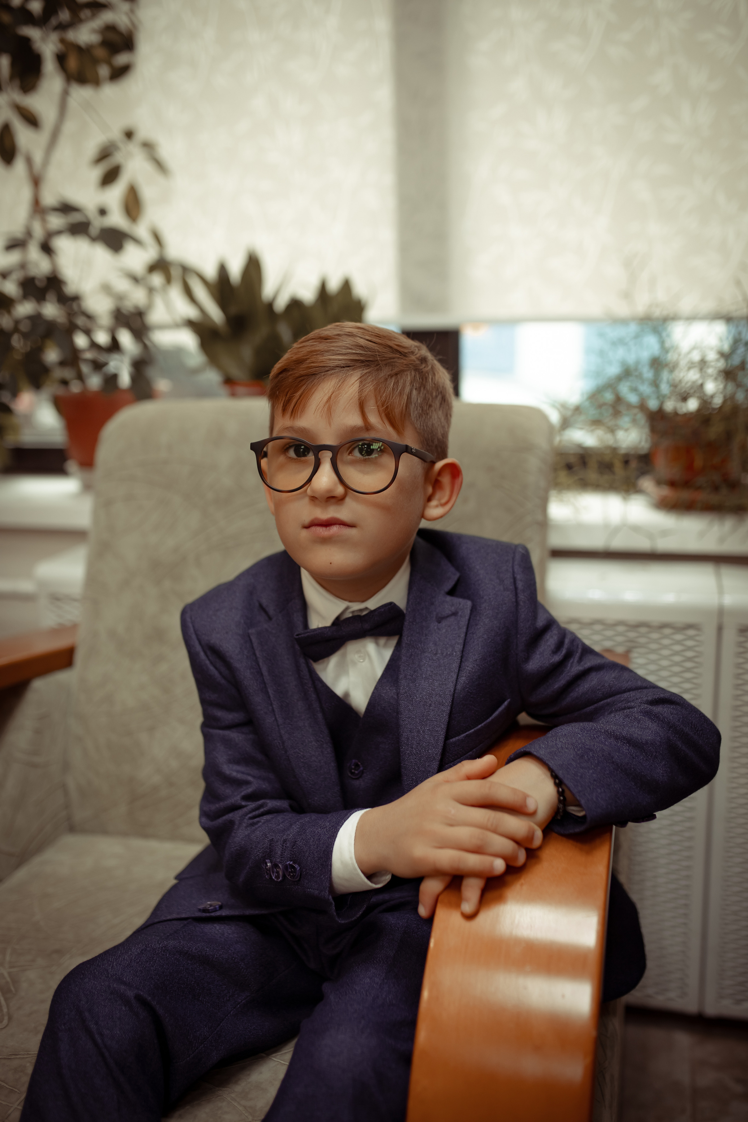 Портретная фотосессия первоклашек в библиотеке. Семейный и детский фотограф в Москве Дорогова Екатерина