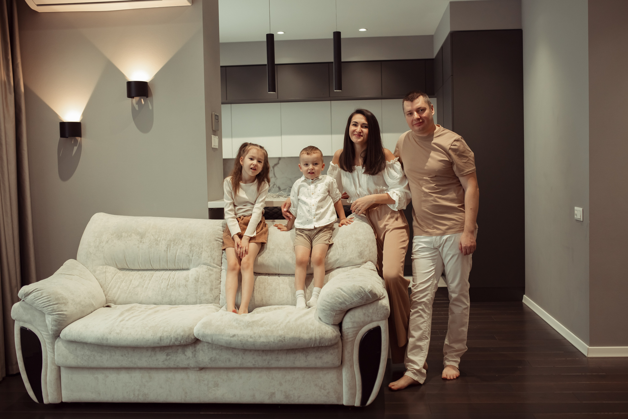 Домашняя съемка семьи Арслановых. Семейный и детский фотограф в Москве Дорогова Екатерина
