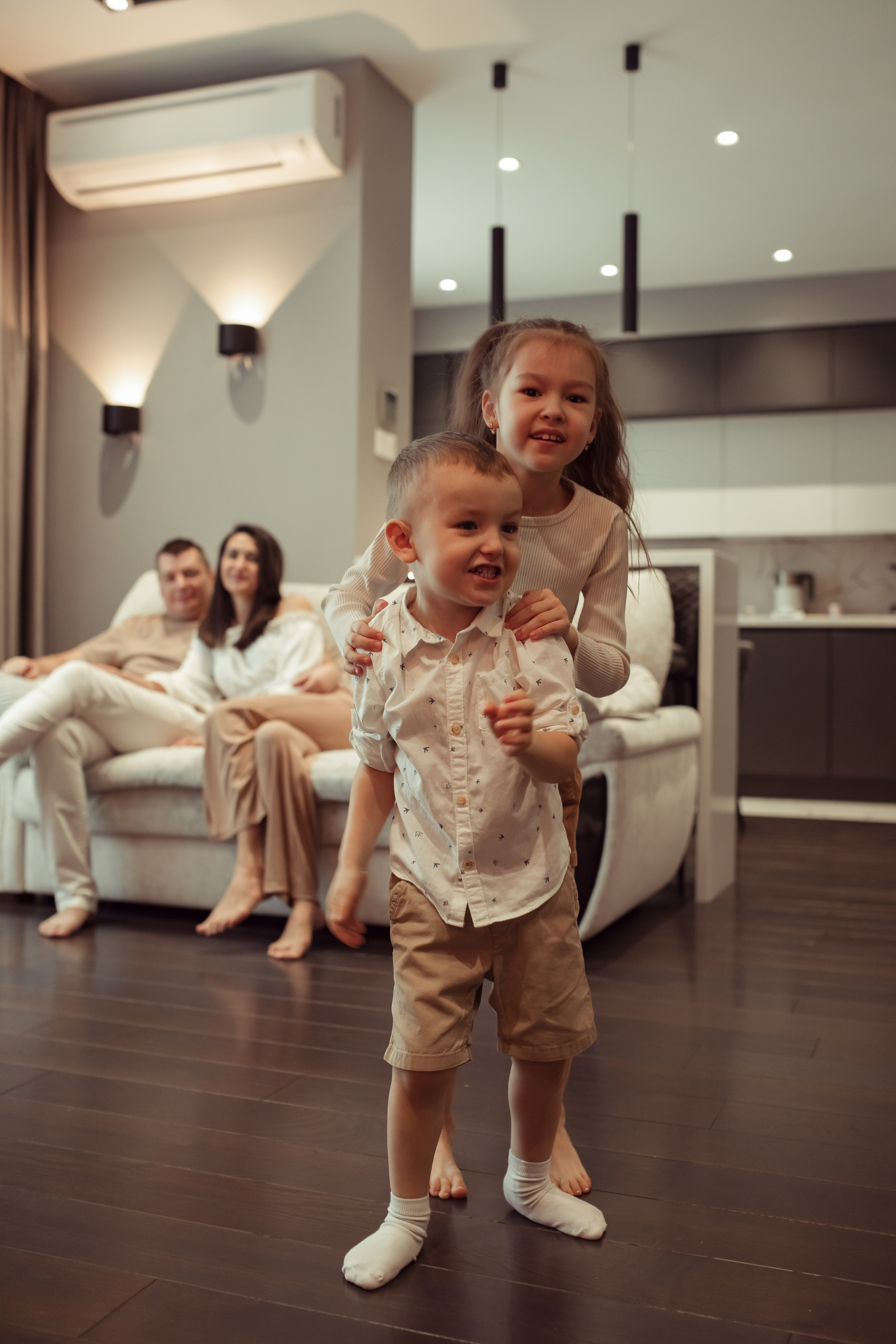 Домашняя съемка семьи Арслановых. Семейный и детский фотограф в Москве Дорогова Екатерина
