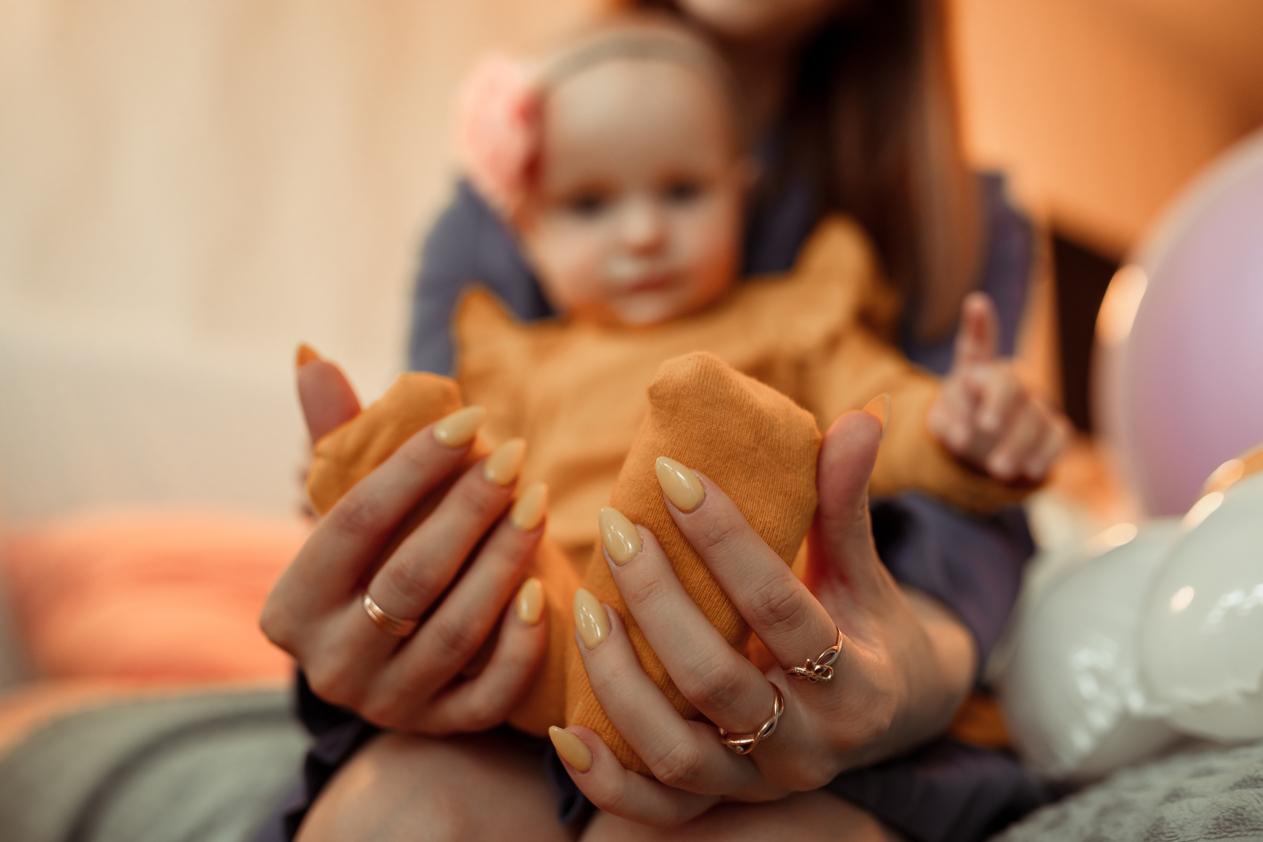 Домашняя фотосессия Елизаветы на 1 годик. Семейный и детский фотограф в Москве Дорогова Екатерина