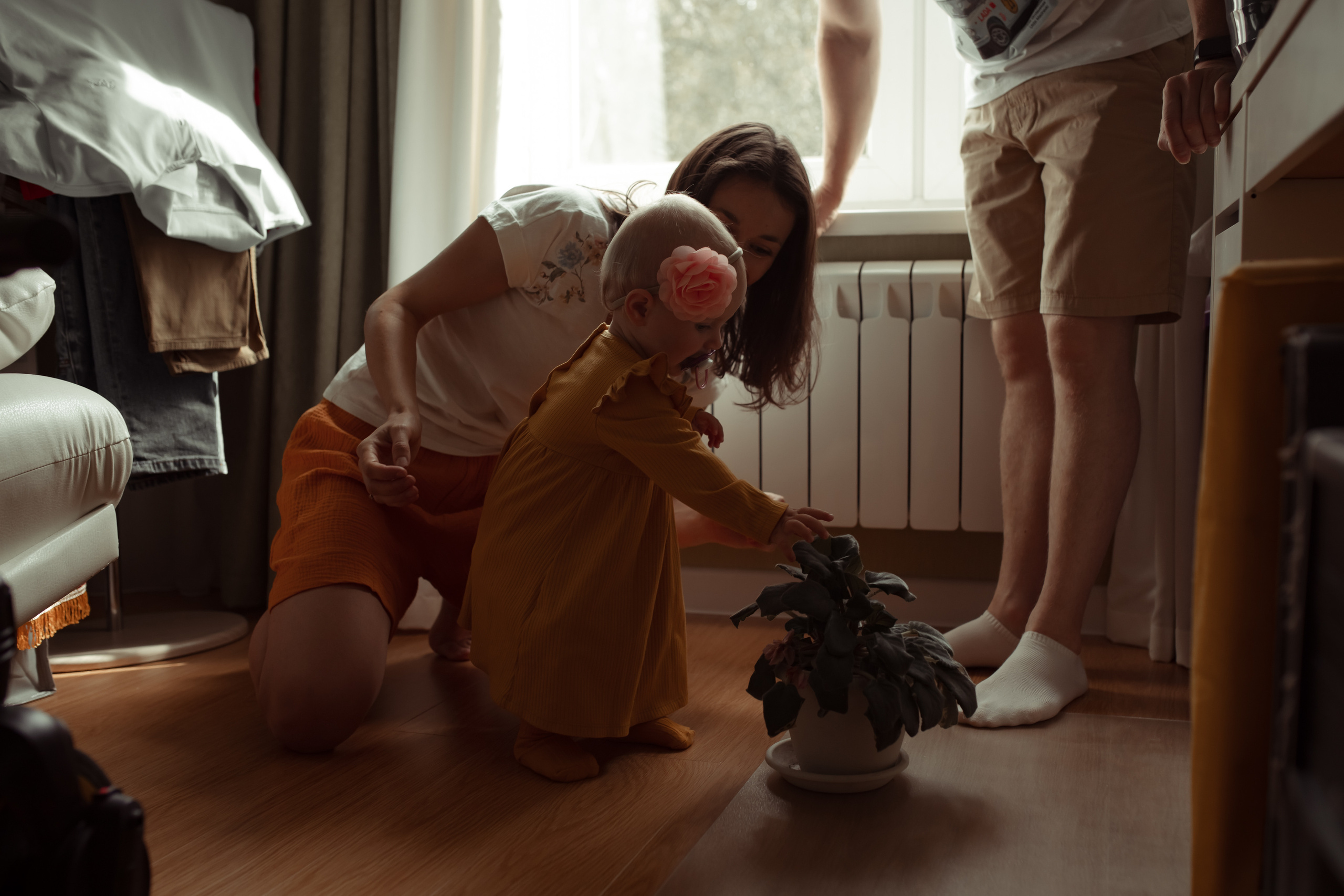 Домашняя фотосессия Елизаветы на 1 годик. Семейный и детский фотограф в Москве Дорогова Екатерина