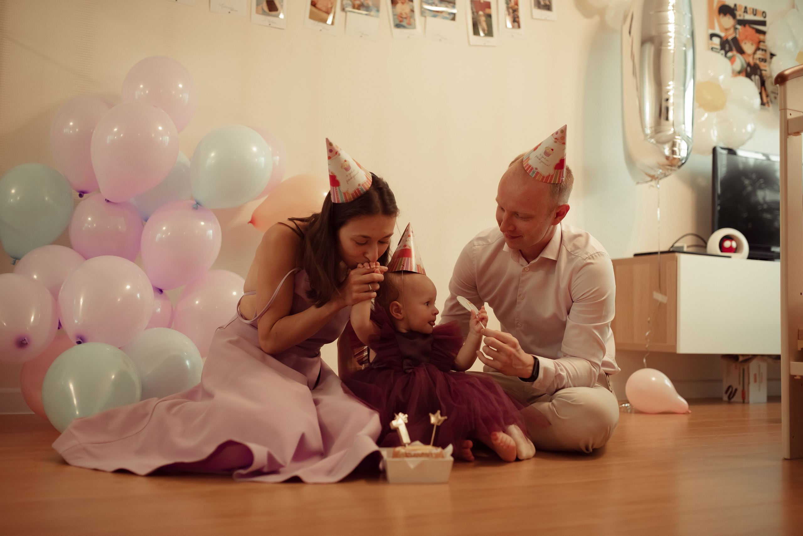 Домашняя фотосессия Елизаветы на 1 годик. Семейный и детский фотограф в Москве Дорогова Екатерина