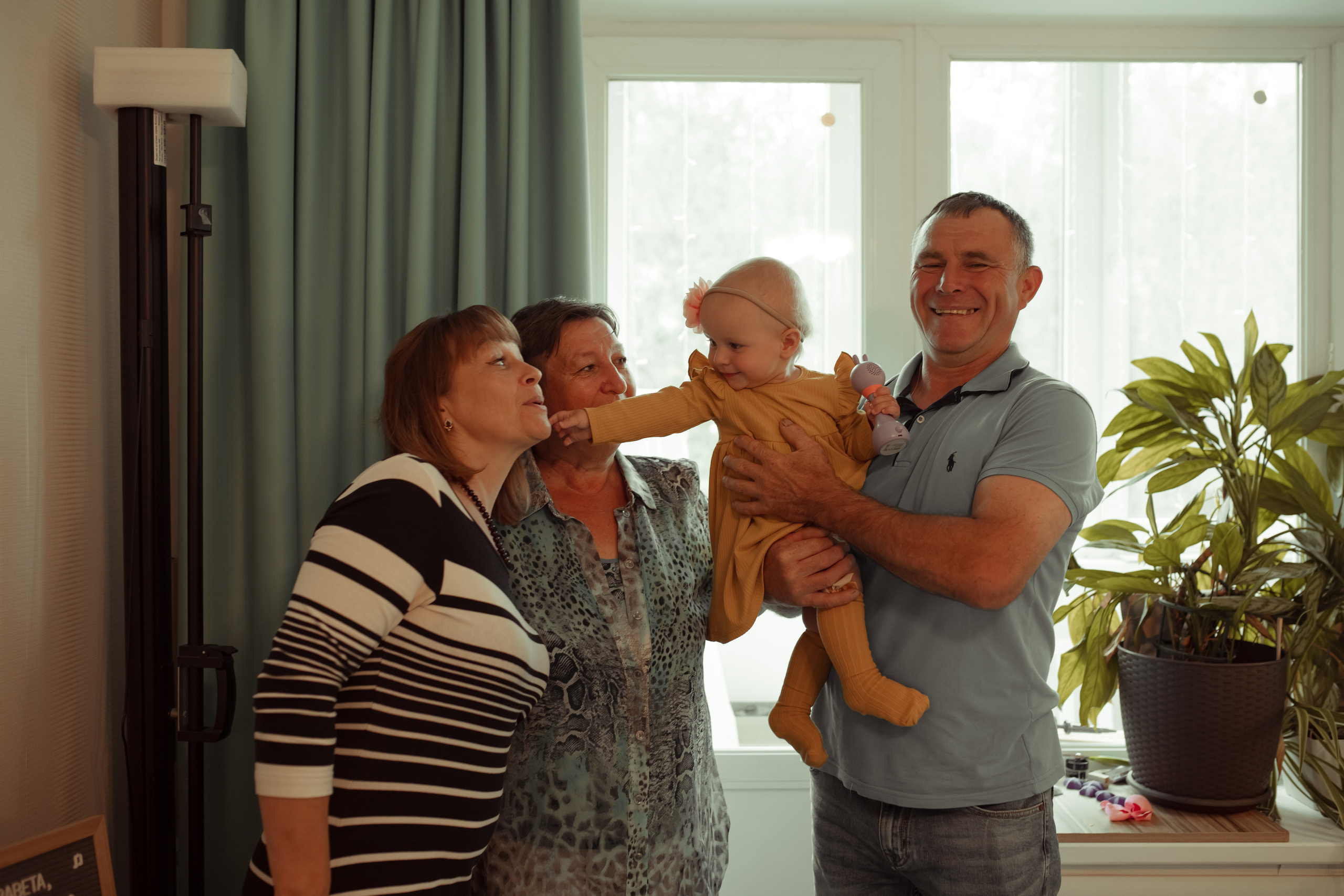 Домашняя фотосессия Елизаветы на 1 годик. Семейный и детский фотограф в Москве Дорогова Екатерина