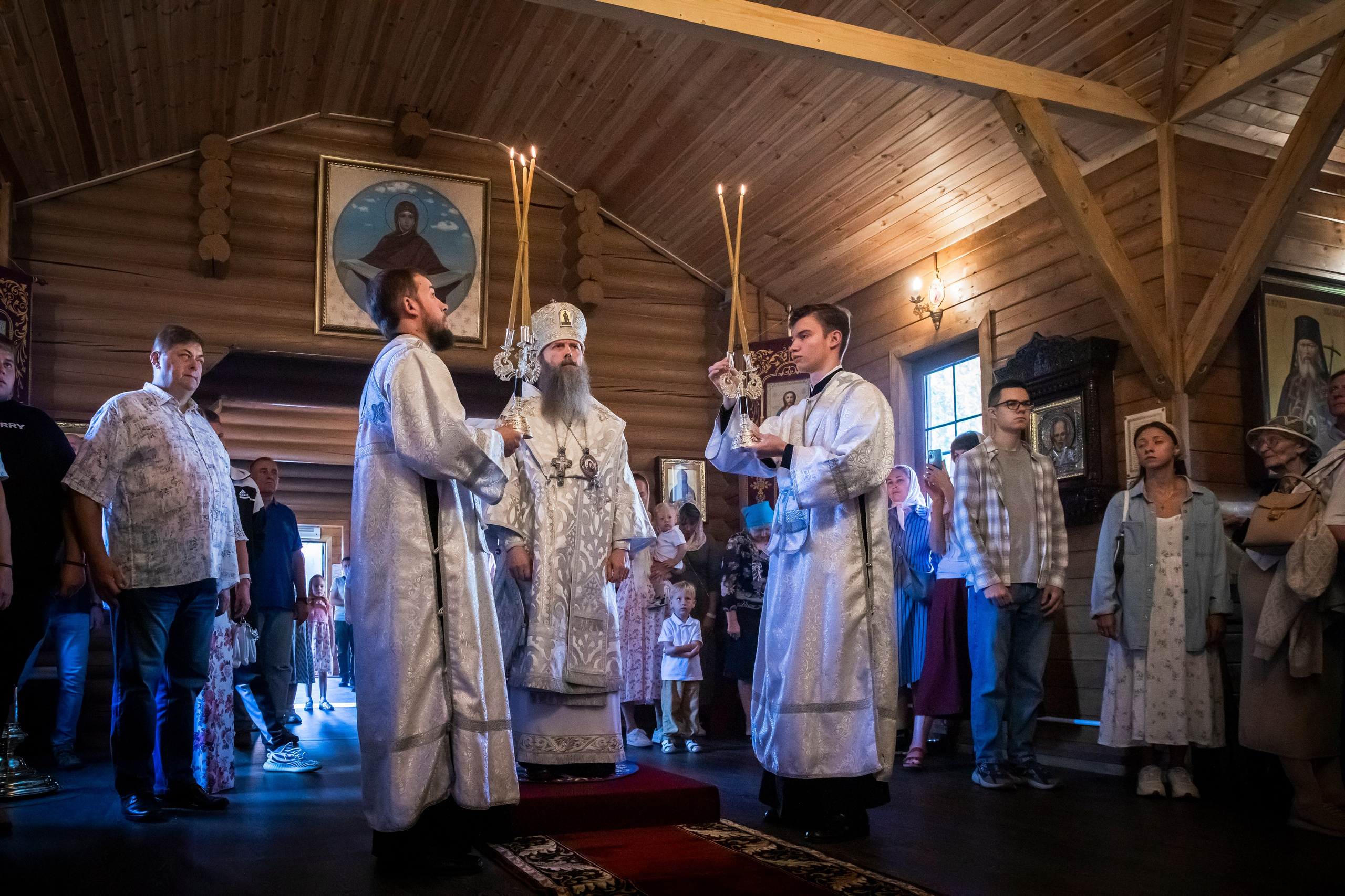 Епископ Силуан Павло-Посадский служба в храме св.Николая 25.08.2024. Арт- фотограф Москва