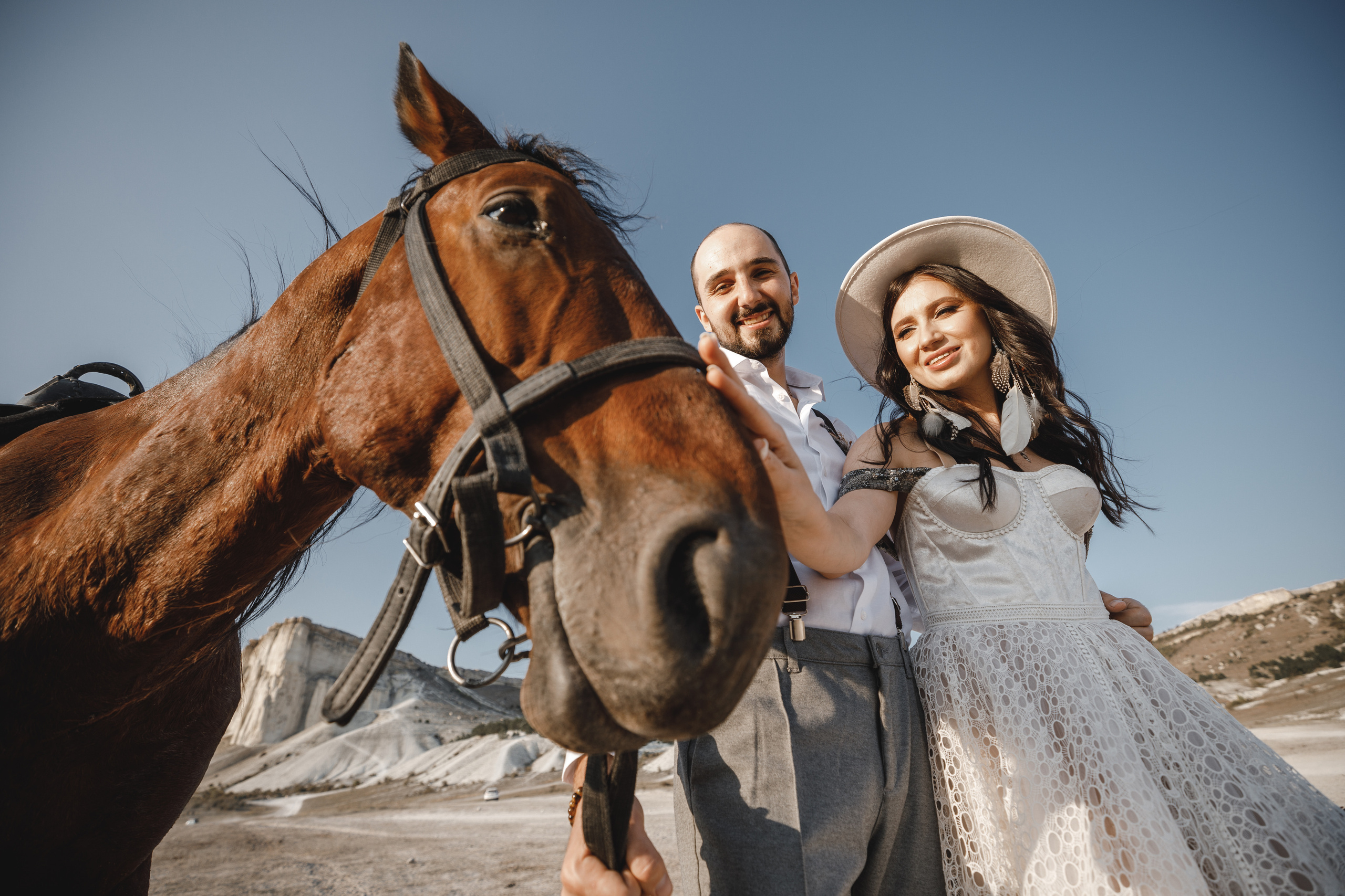 Стильная Бохо съёмка у Белой скалы. Свадебный фотограф в Крыму и Севастополе — Белов Виталий