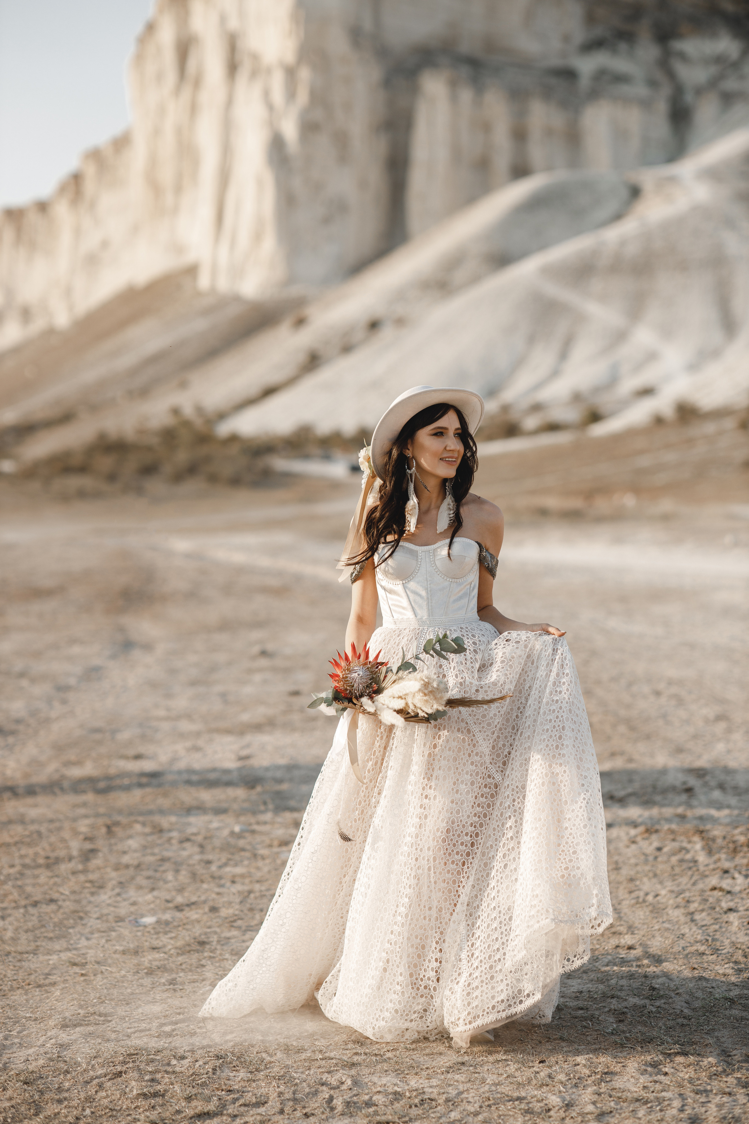 Стильная Бохо съёмка у Белой скалы. Свадебный фотограф в Крыму и Севастополе — Белов Виталий