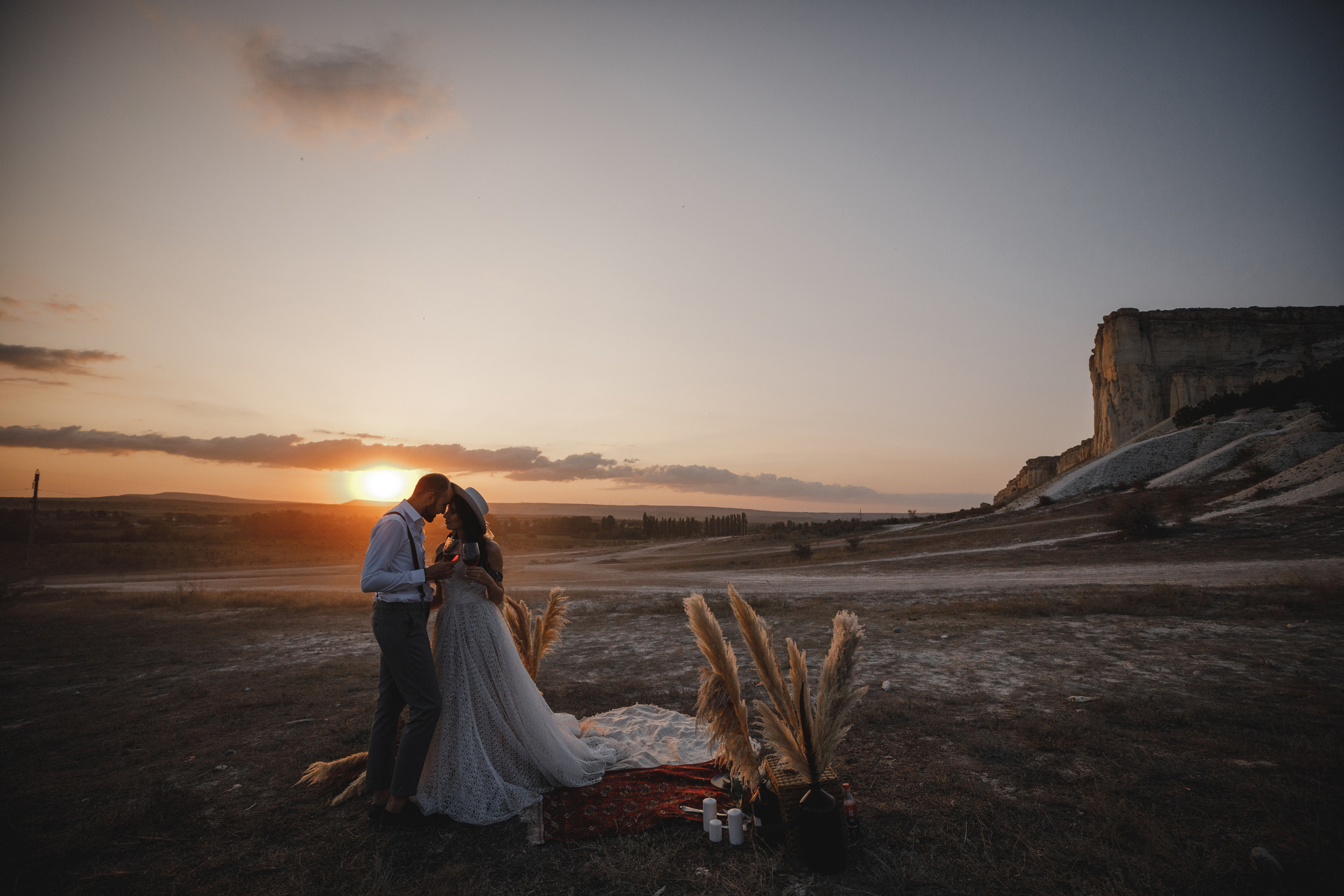 Стильная Бохо съёмка у Белой скалы. Свадебный фотограф в Крыму и Севастополе — Белов Виталий