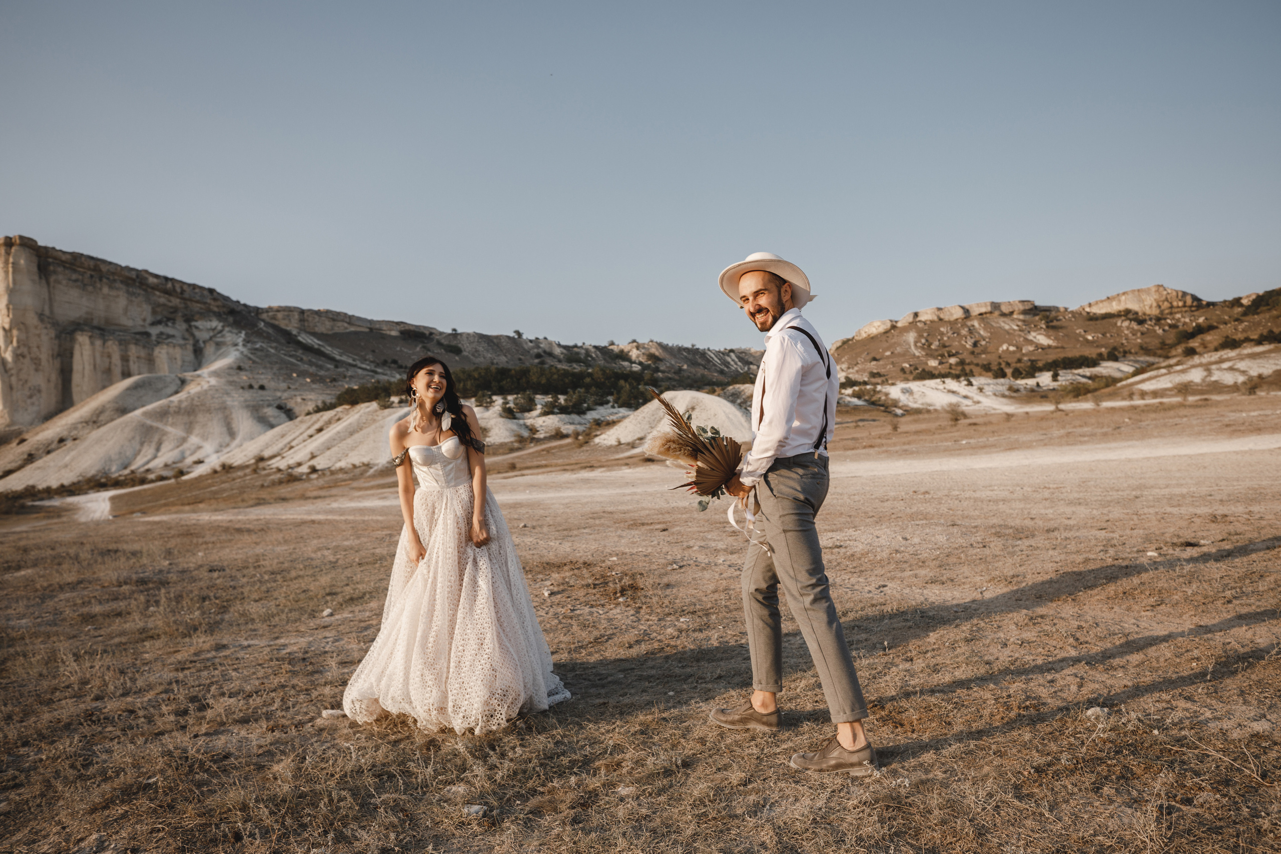 Стильная Бохо съёмка у Белой скалы. Свадебный фотограф в Крыму и Севастополе — Белов Виталий