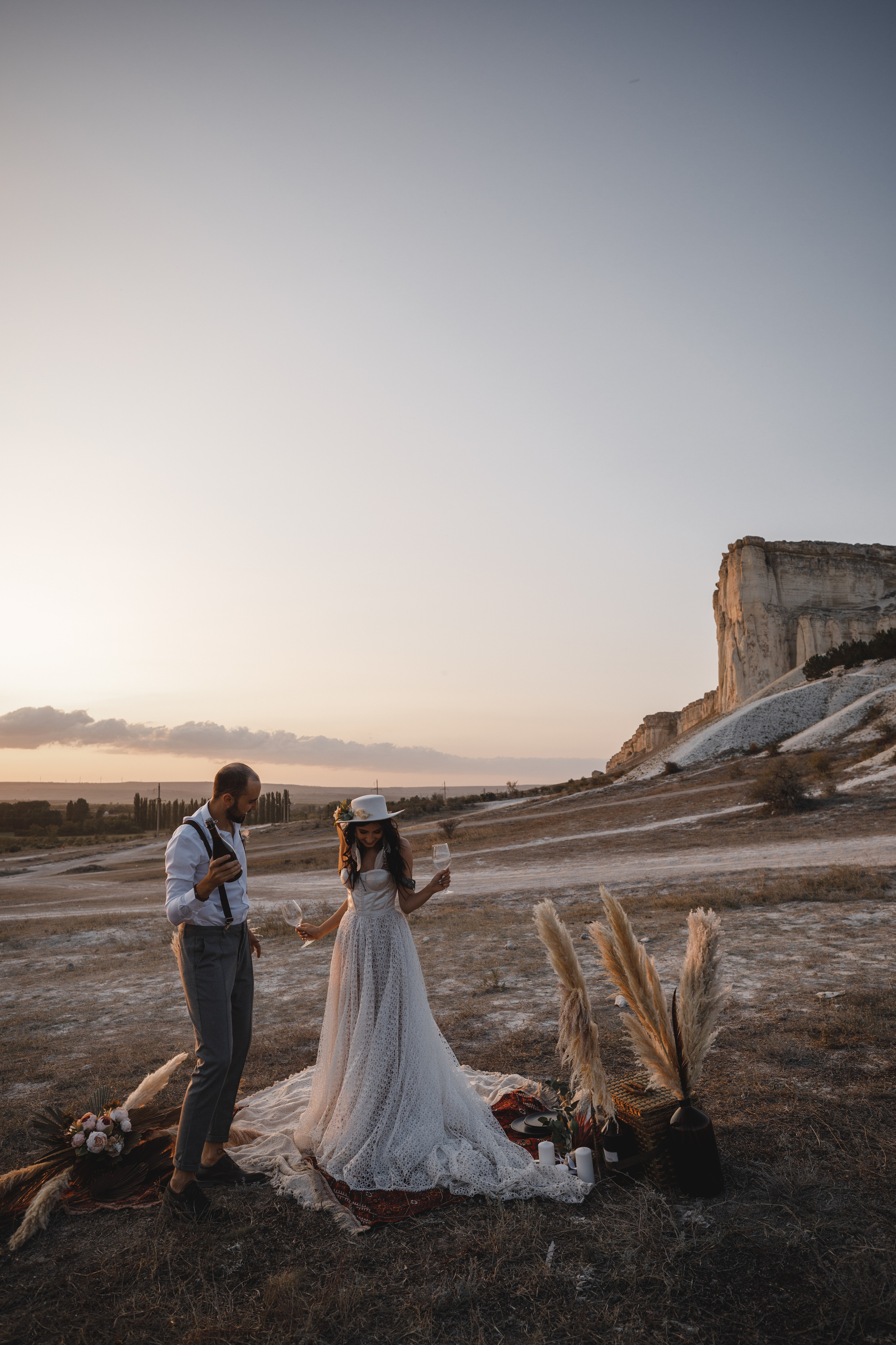 Стильная Бохо съёмка у Белой скалы. Свадебный фотограф в Крыму и Севастополе — Белов Виталий