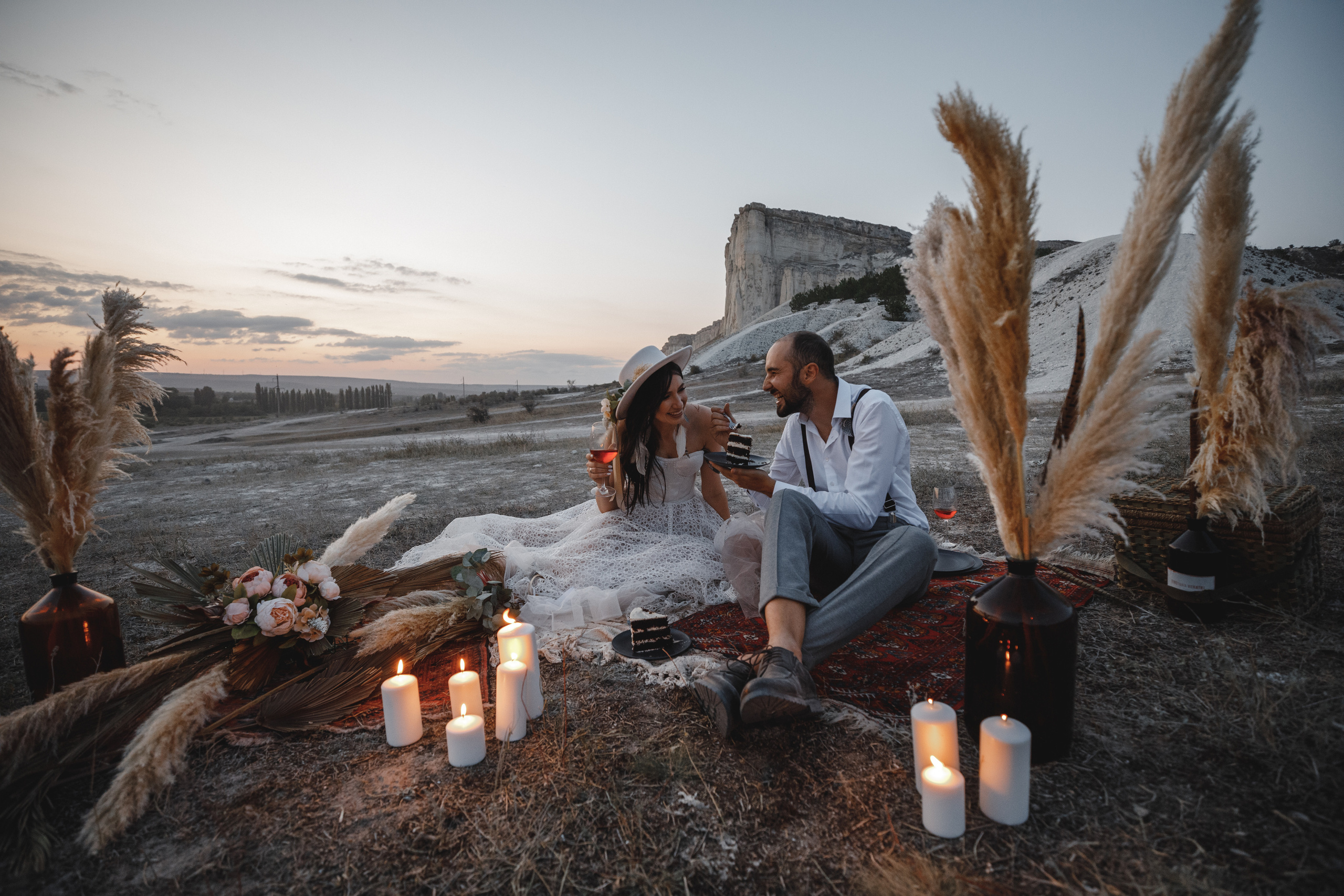 Стильная Бохо съёмка у Белой скалы. Свадебный фотограф в Крыму и Севастополе — Белов Виталий