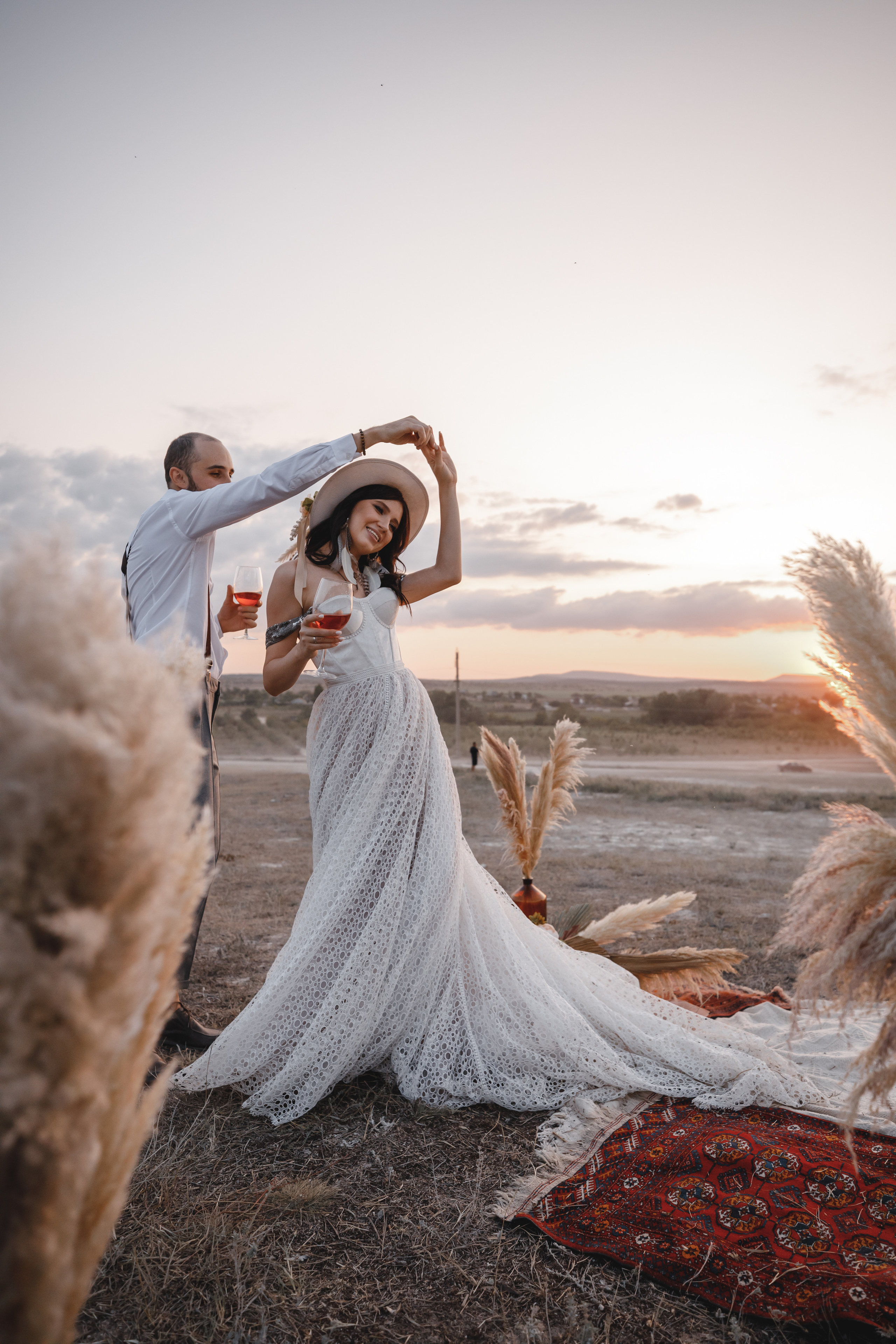 Стильная Бохо съёмка у Белой скалы. Свадебный фотограф в Крыму и Севастополе — Белов Виталий