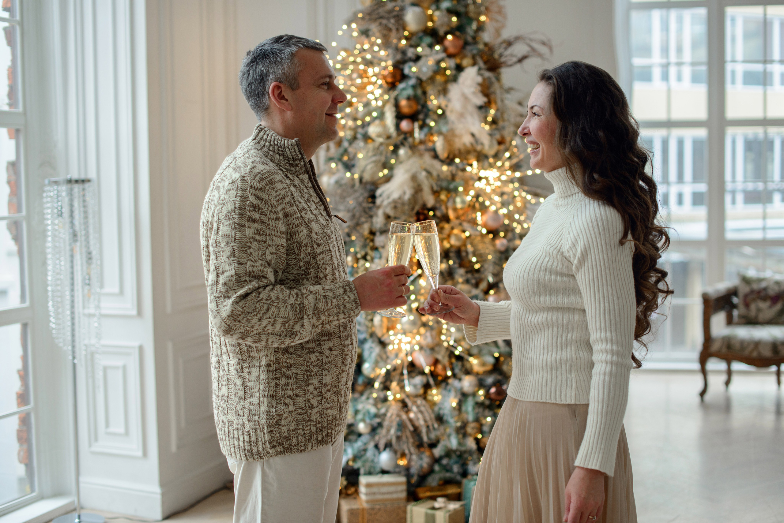 Family , Studio photo shoot at Christmas time