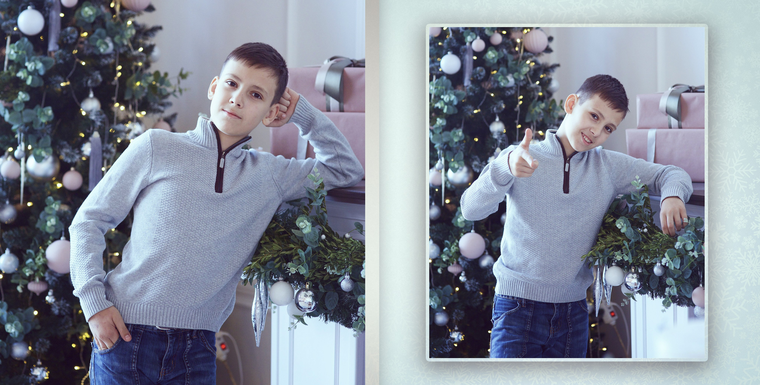 Новогодняя фотокнига очень весёлой семьи. Фотохудожник Наталия Кирсанова