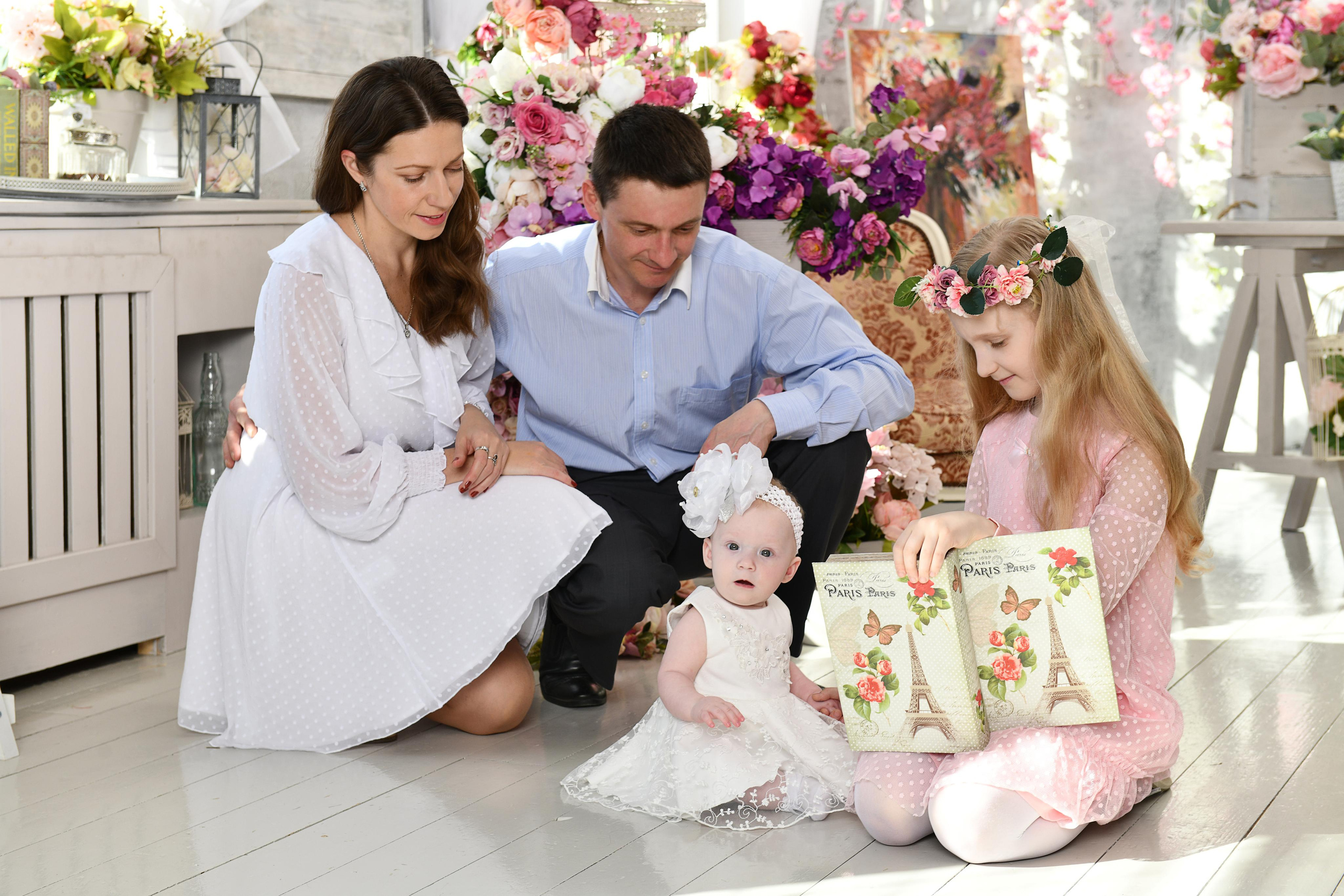 Семья в студии. Свадебный и портретный фотограф в Москве Галина Борисова