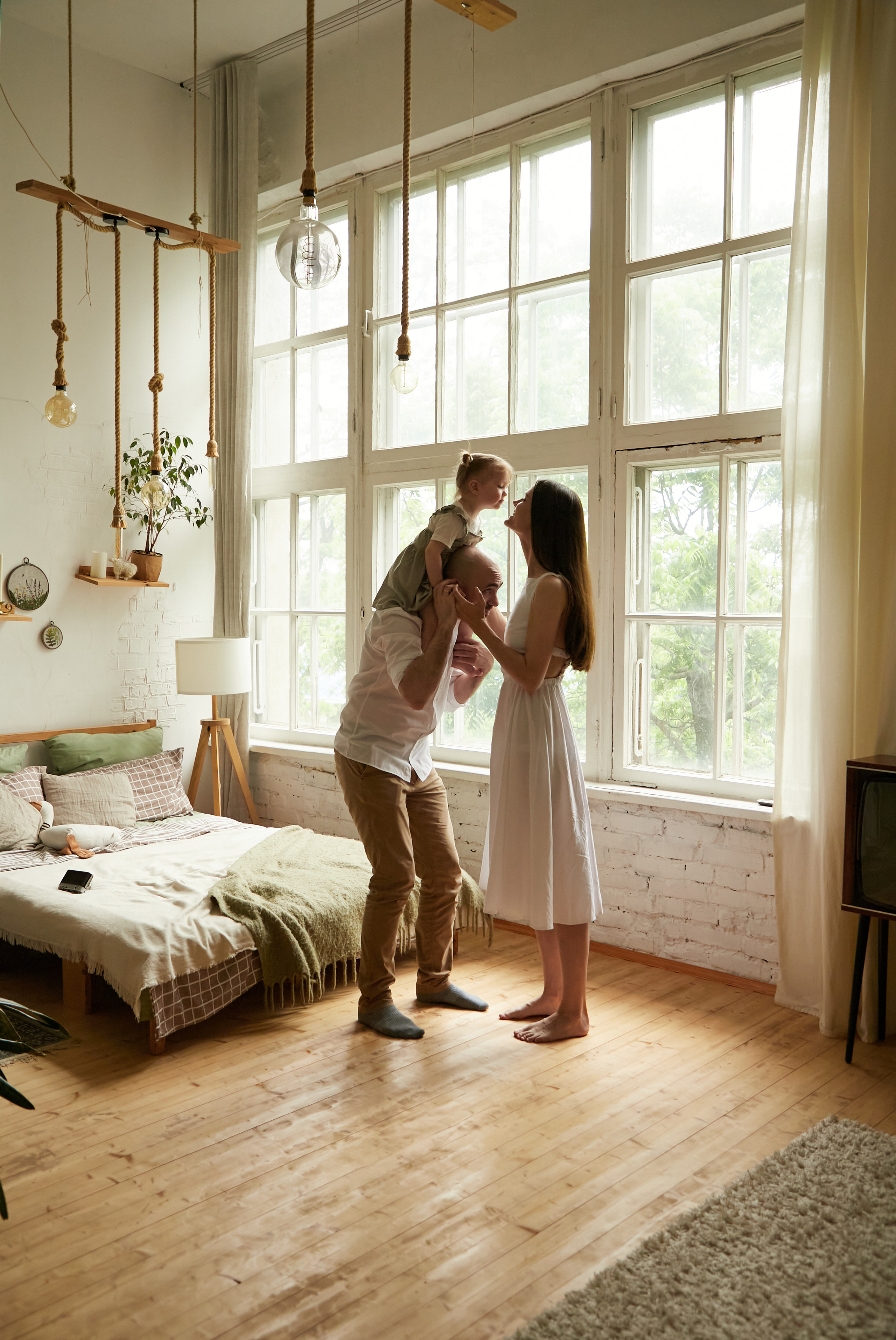 Семейная фотосессия в студии Loft potolok