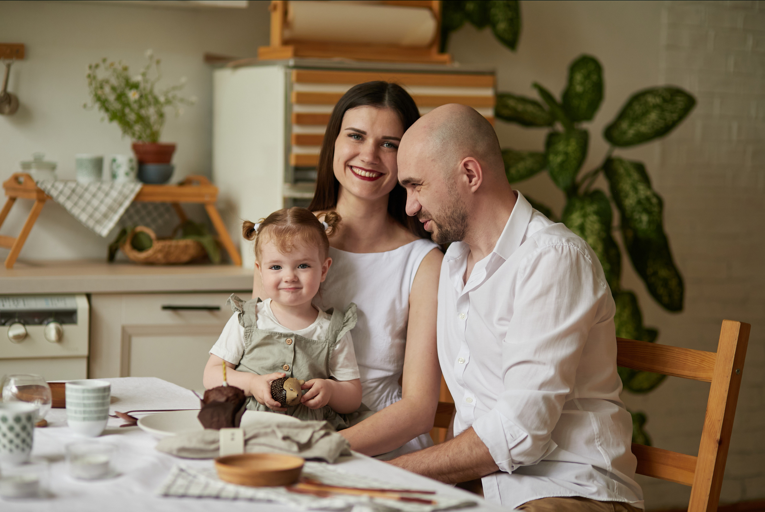 Семейная фотосессия в студии Краснодара Loft potolok