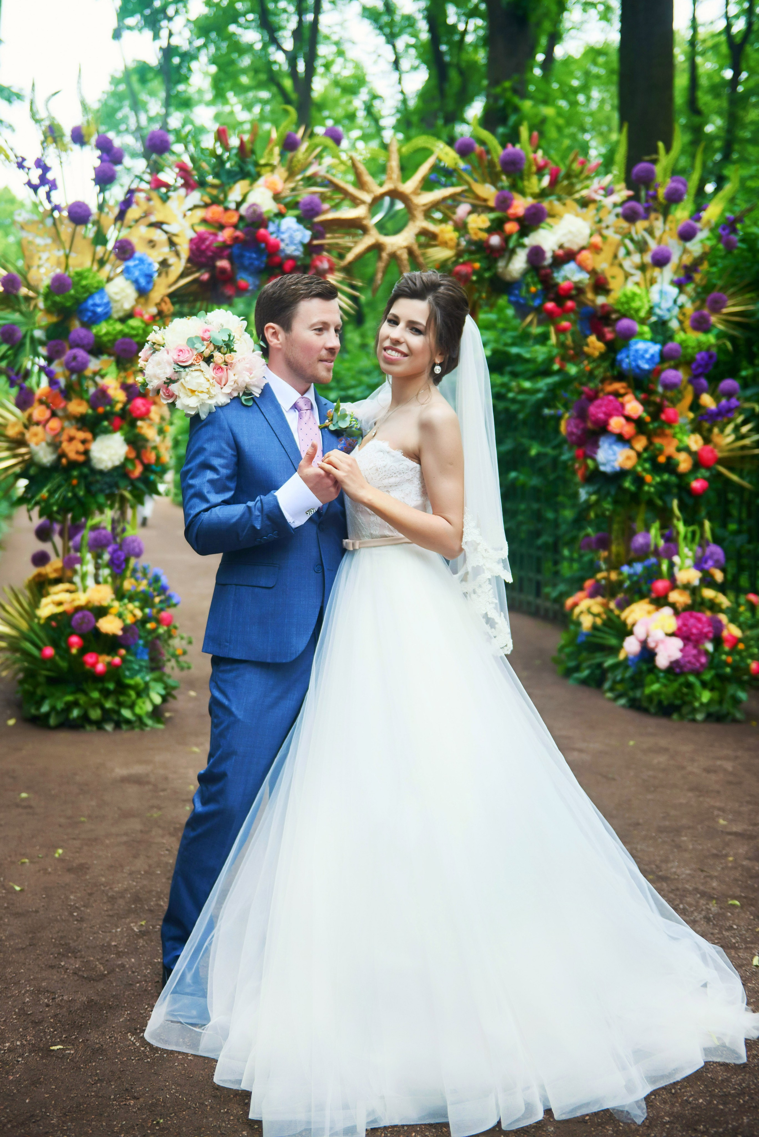 Валерия и Андрей (свадебная фотосессия в Летнем саду). Портретный, семейный и свадебный фотограф в Санкт-Петербурге и в Пушкине Ширяев Денис