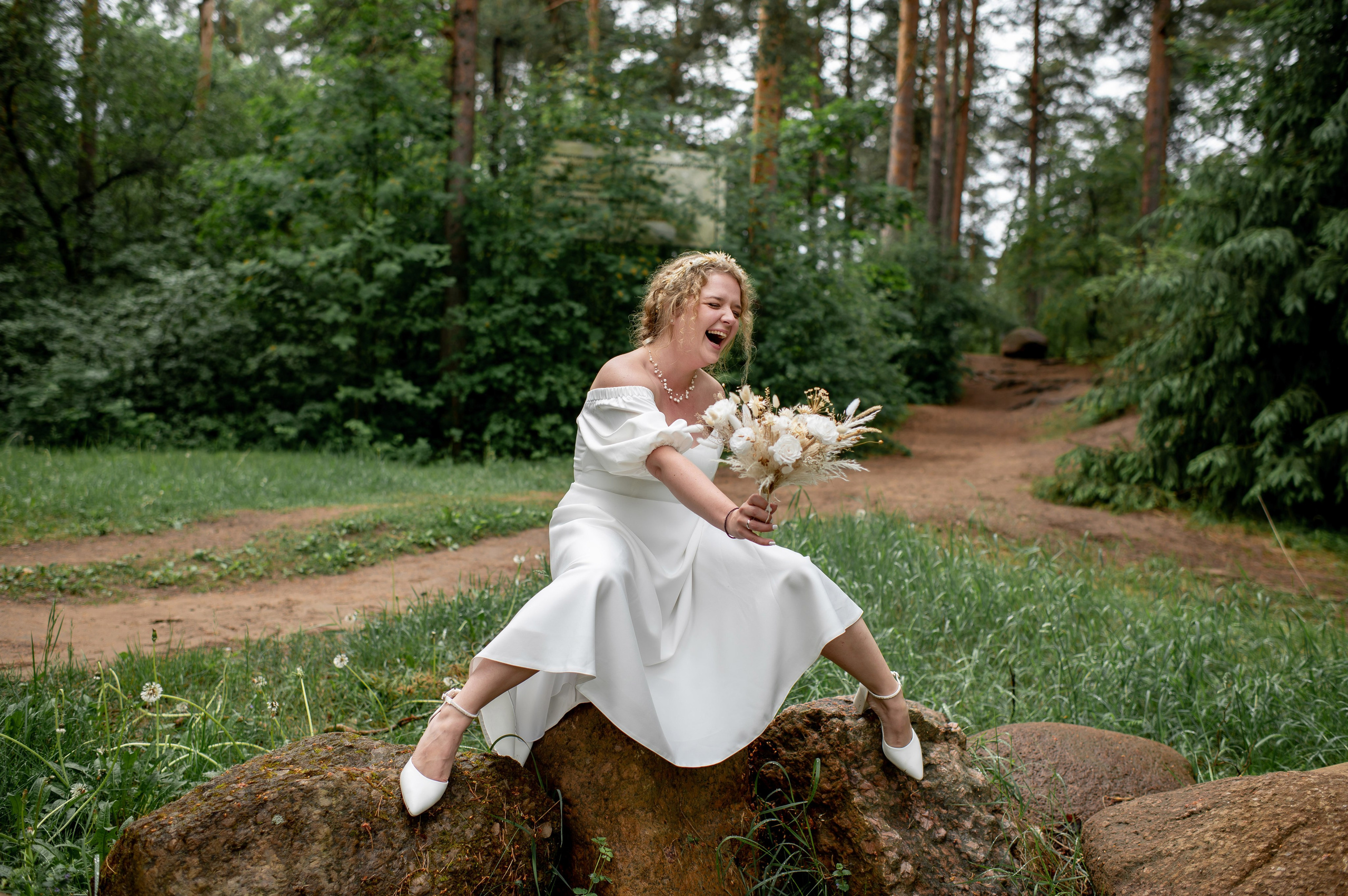 Станислав и Анастасия (нестандартная свадебная фотосессия в лесу и на Финском заливе). Портретный, семейный и свадебный фотограф в Санкт-Петербурге и в Пушкине Ширяев Денис