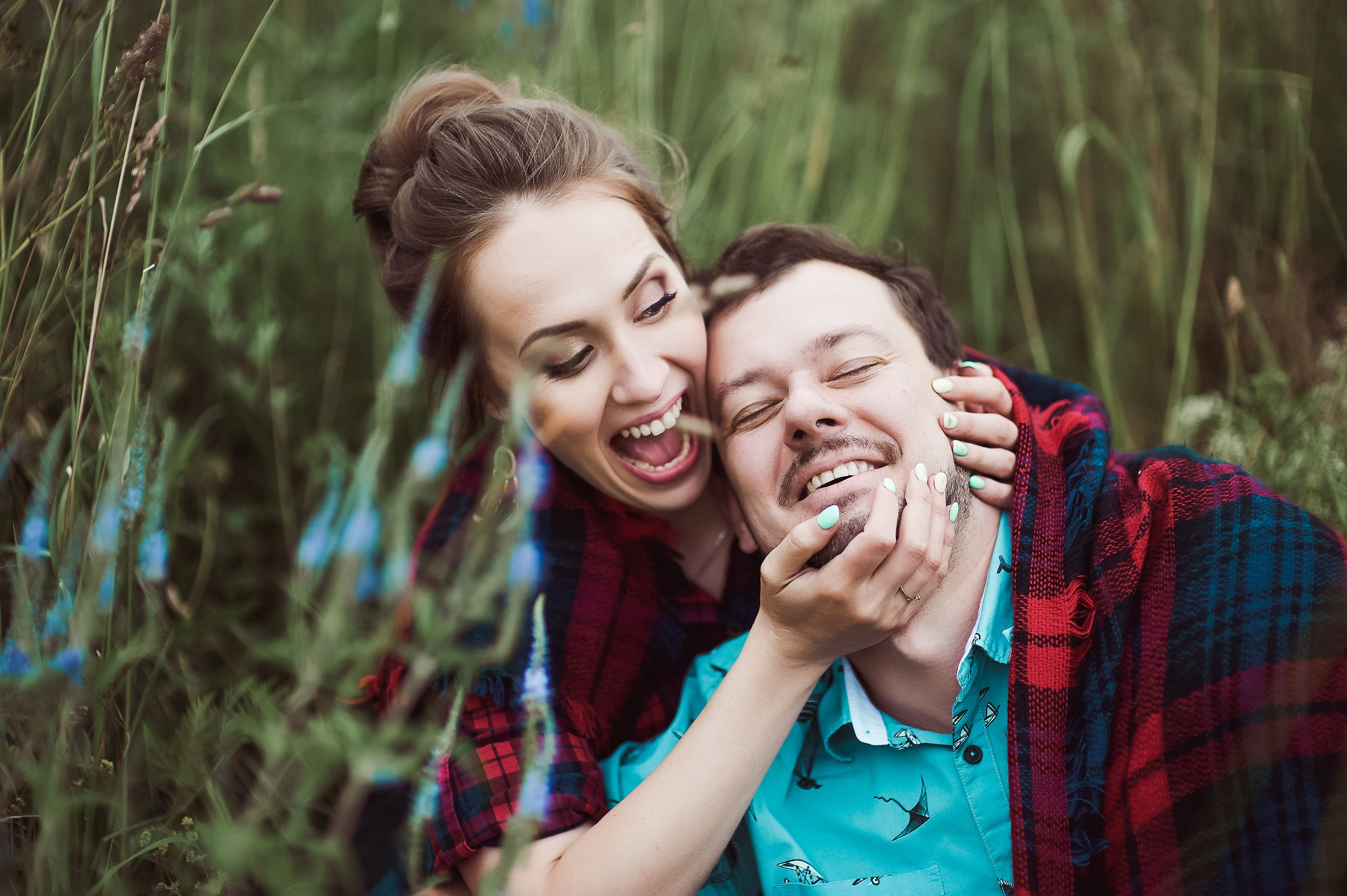 Александра и Вячеслав (фотосессия Love story на природе). Портретный, семейный и свадебный фотограф в Санкт-Петербурге и в Пушкине Ширяев Денис