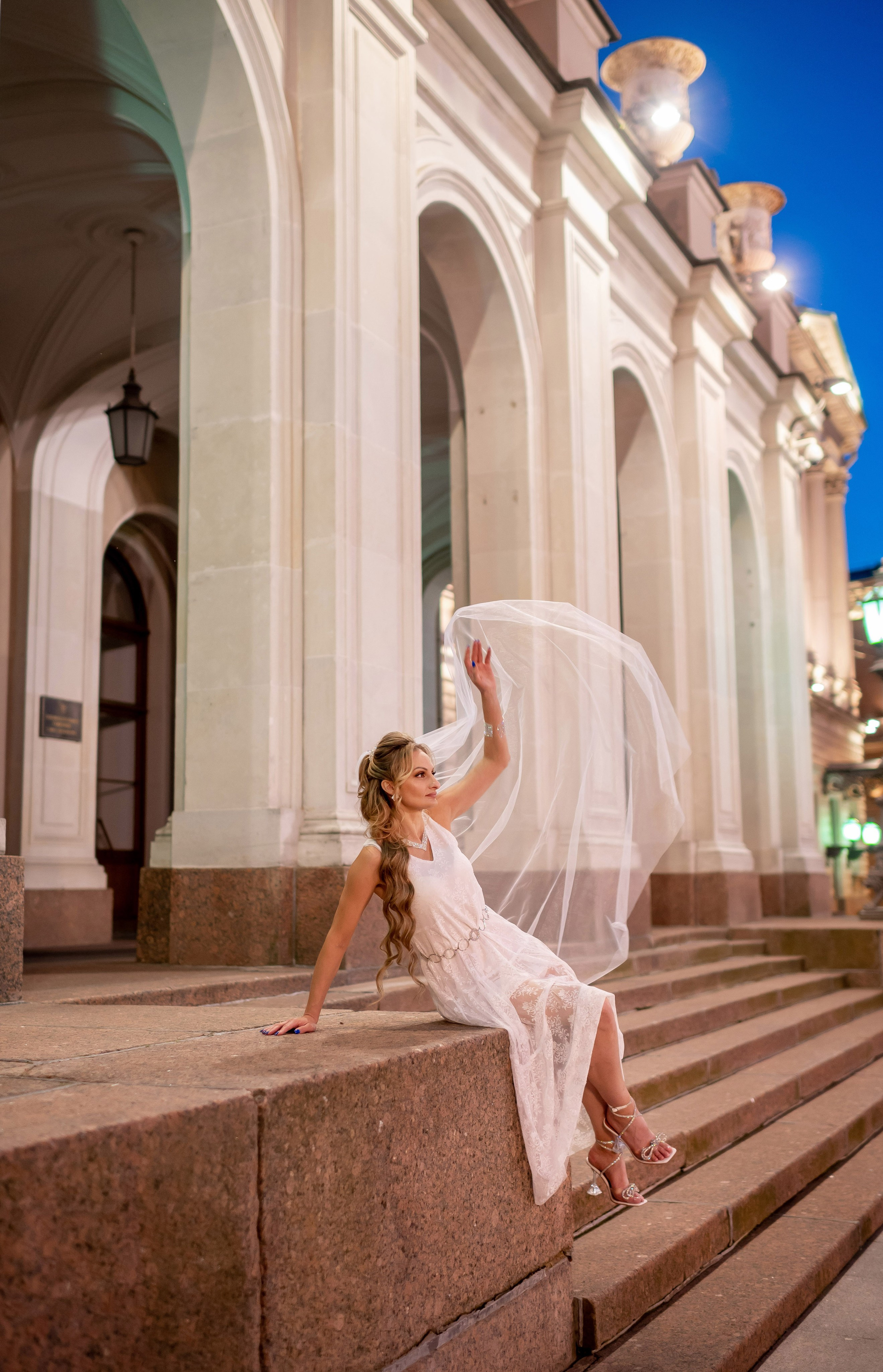 Екатерина и Андрей (свадебная фотосессия в вечернем Петербурге). Портретный, семейный и свадебный фотограф в Санкт-Петербурге и в Пушкине Ширяев Денис