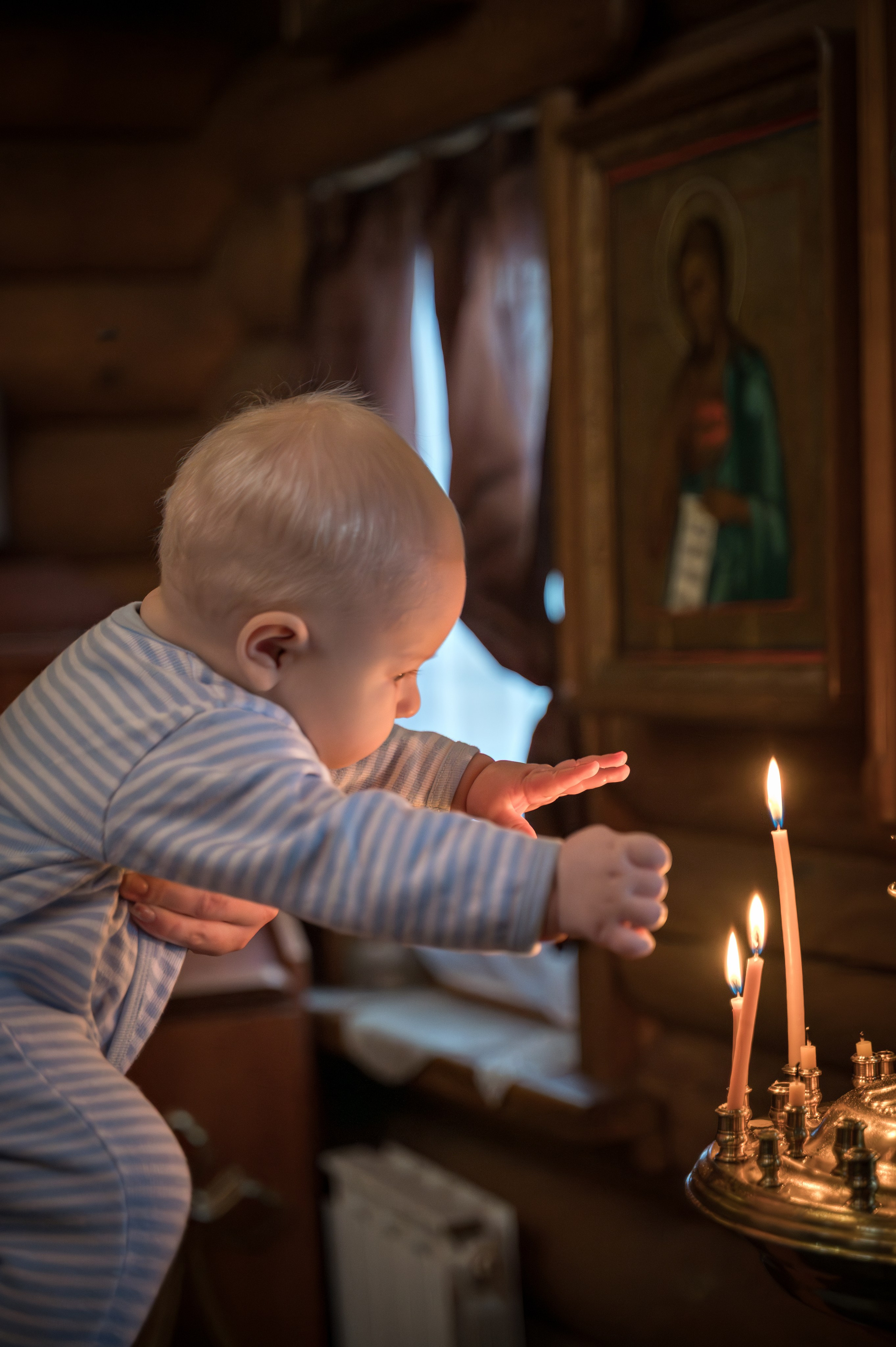 Крещение в Никольском храме д. Островцы