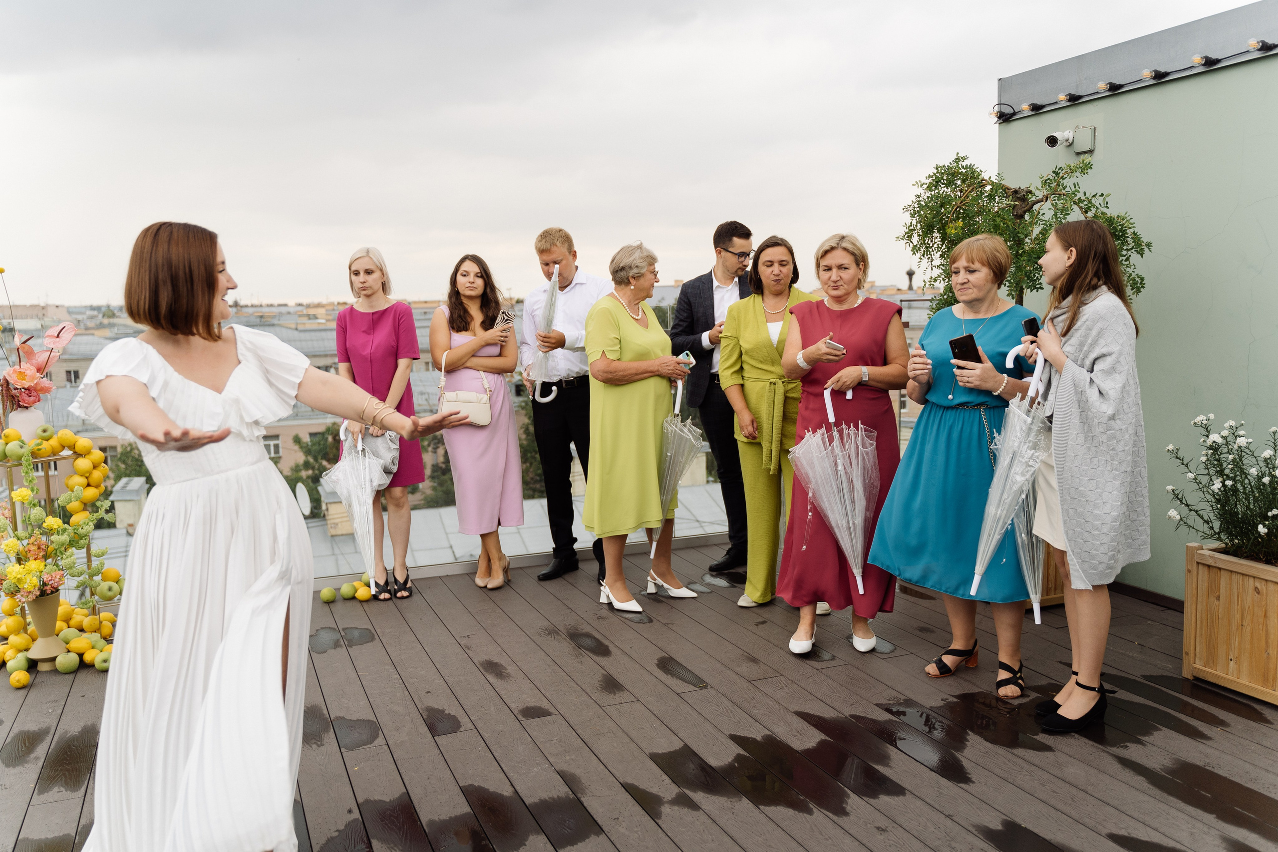 Свадьба на крыше Петербурга. Свадебный фотограф организатор в Санкт-Петербурге Ассоль Опарина