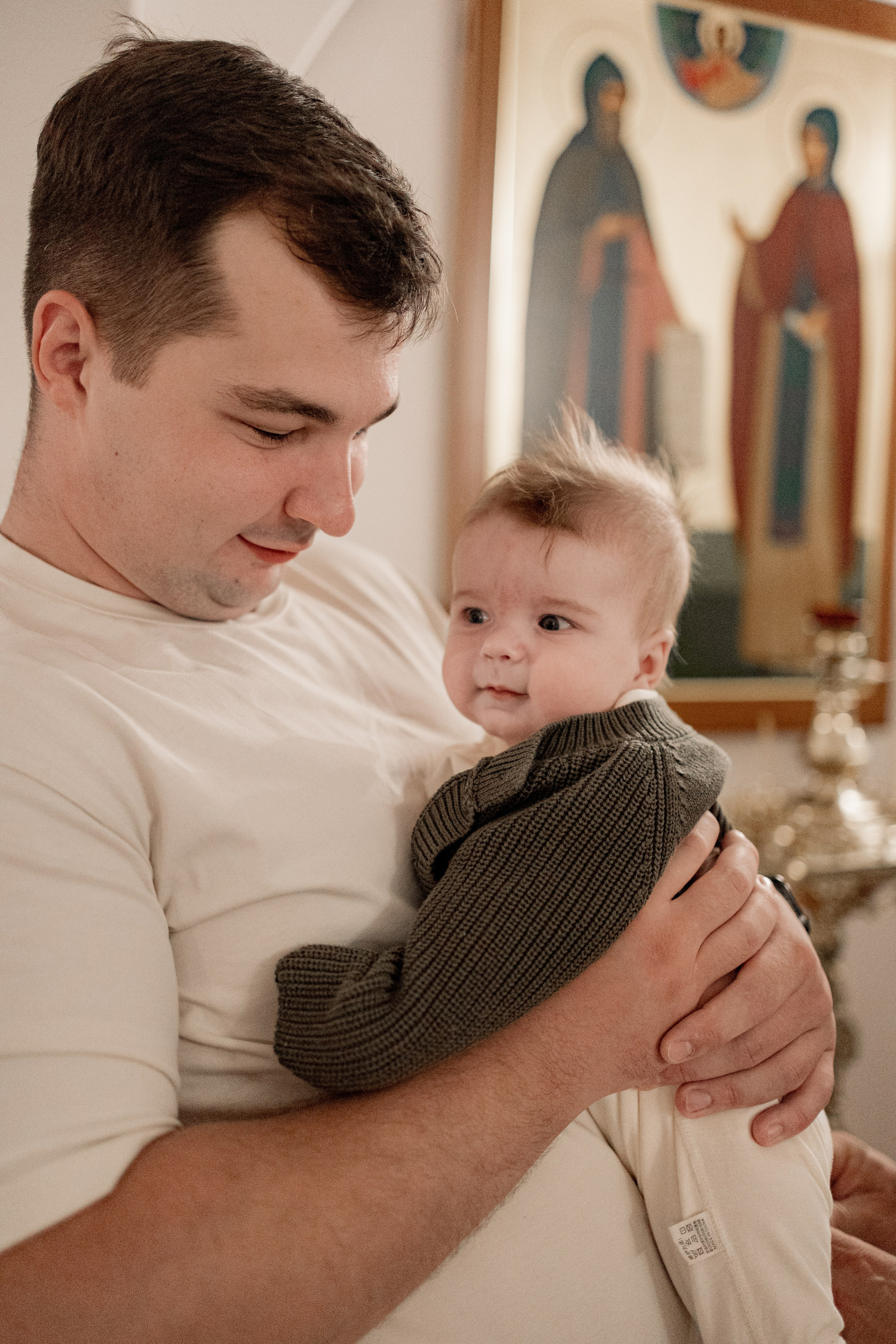 Таинство Крещения Саши. Фотограф новорождённых Newborn Москва