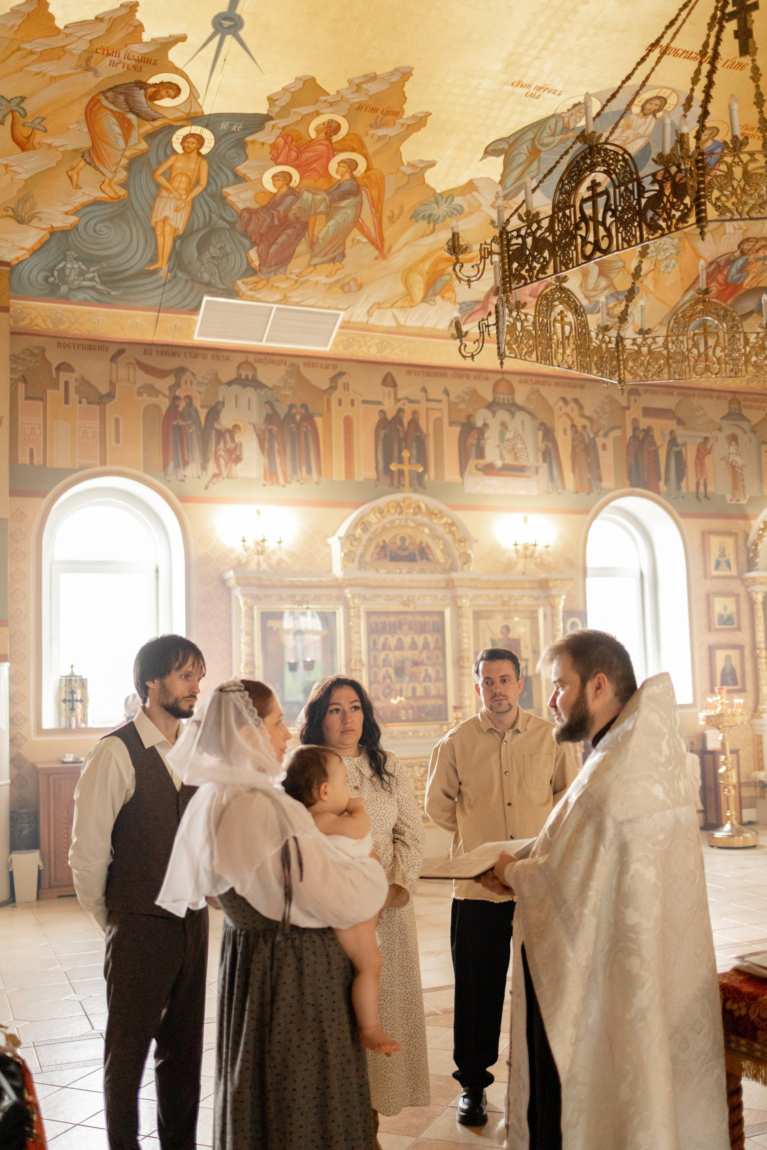 Таинство Крещения Мишель. Фотограф новорождённых Newborn Москва