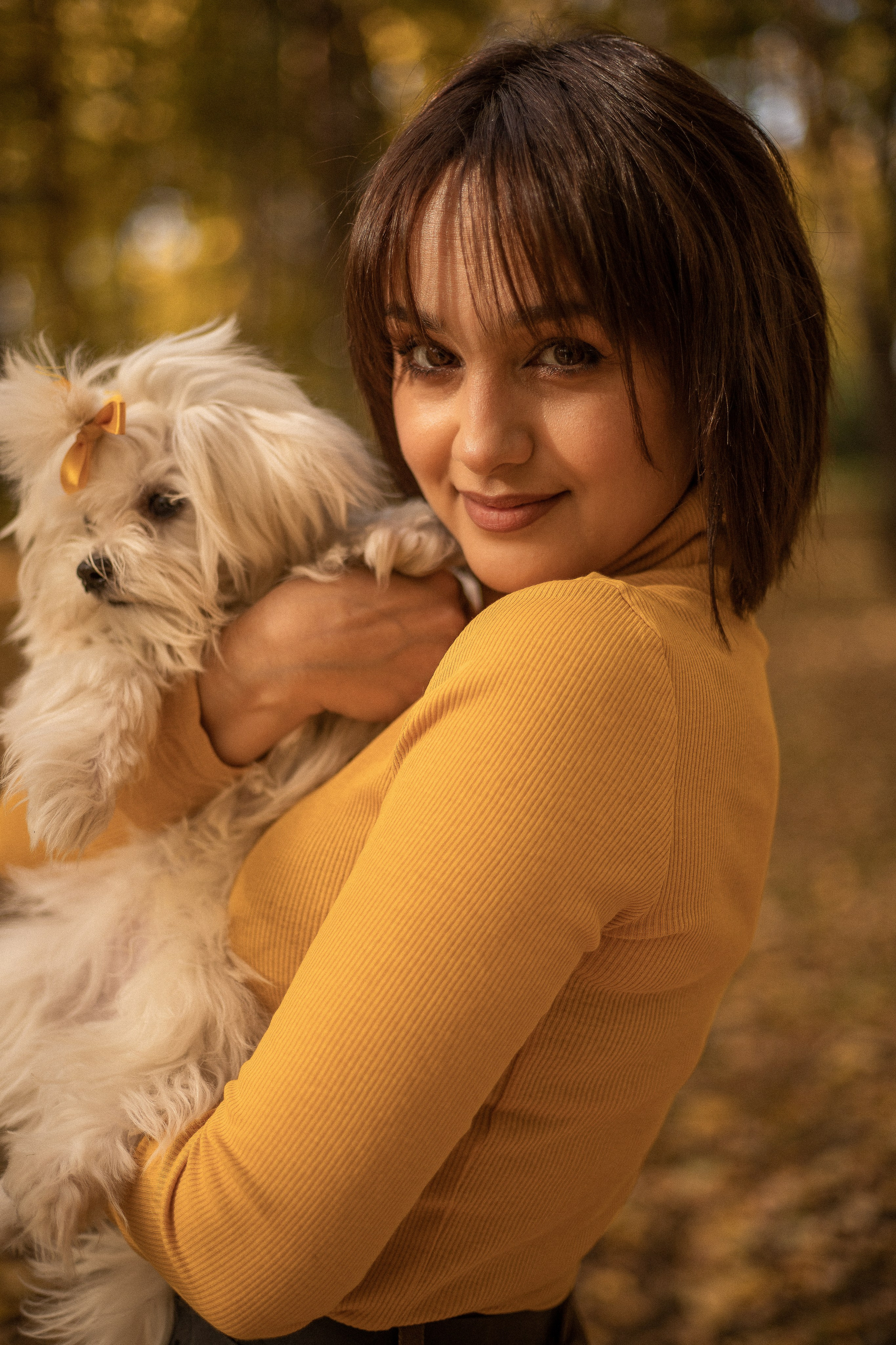 Семейная фотосессия - Дамы с собачкой. Семейный и женский фотограф Кемерово Мария Степ