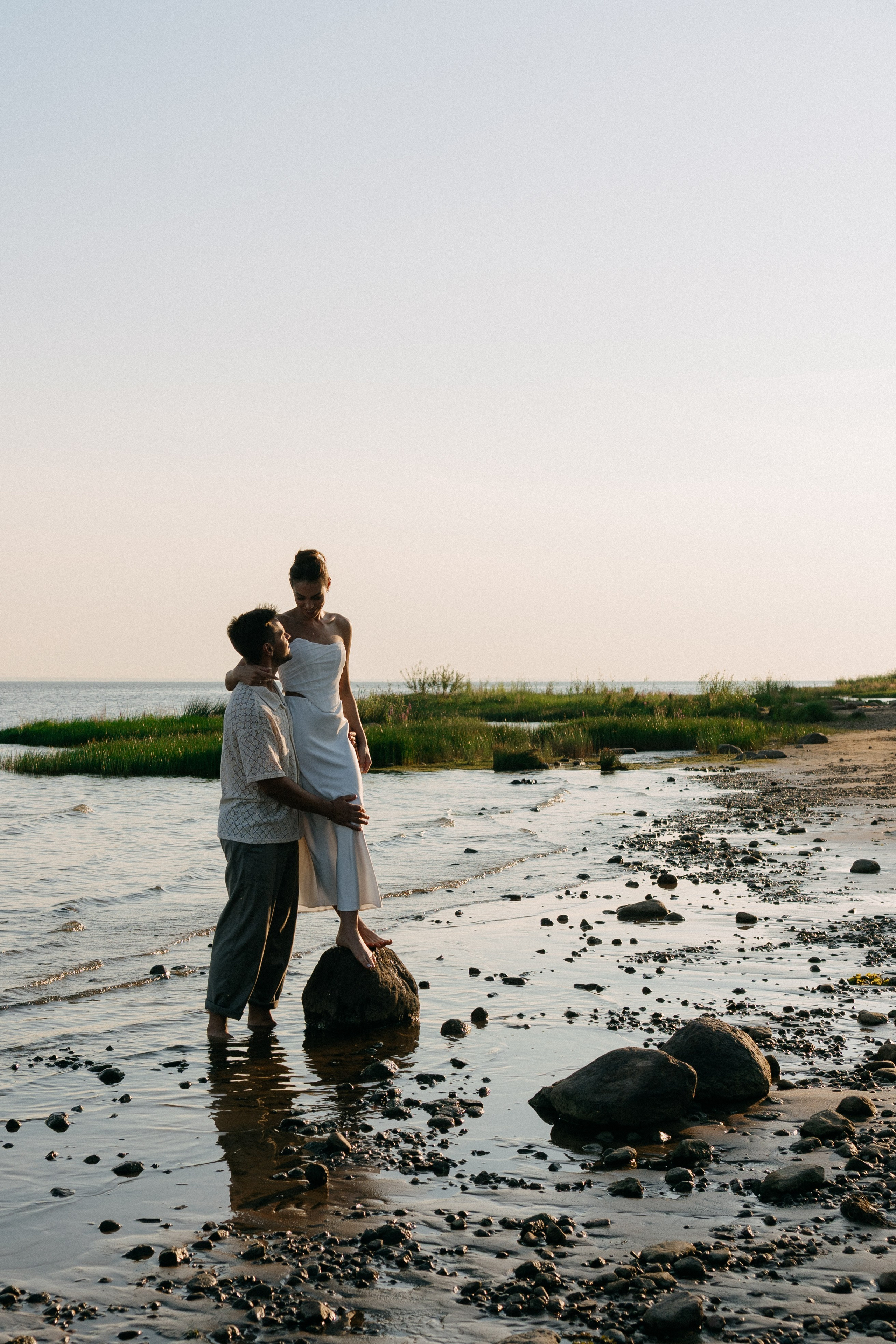 СВАДЕБНАЯ ФОТОСЕССИЯ ВЫЕЗДНОЙ ЦЕРЕМОНИИ (ФИНСКИЙ ЗАЛИВ). Профессиональный фотограф, Санкт-Петербург — Виктория Богомолова