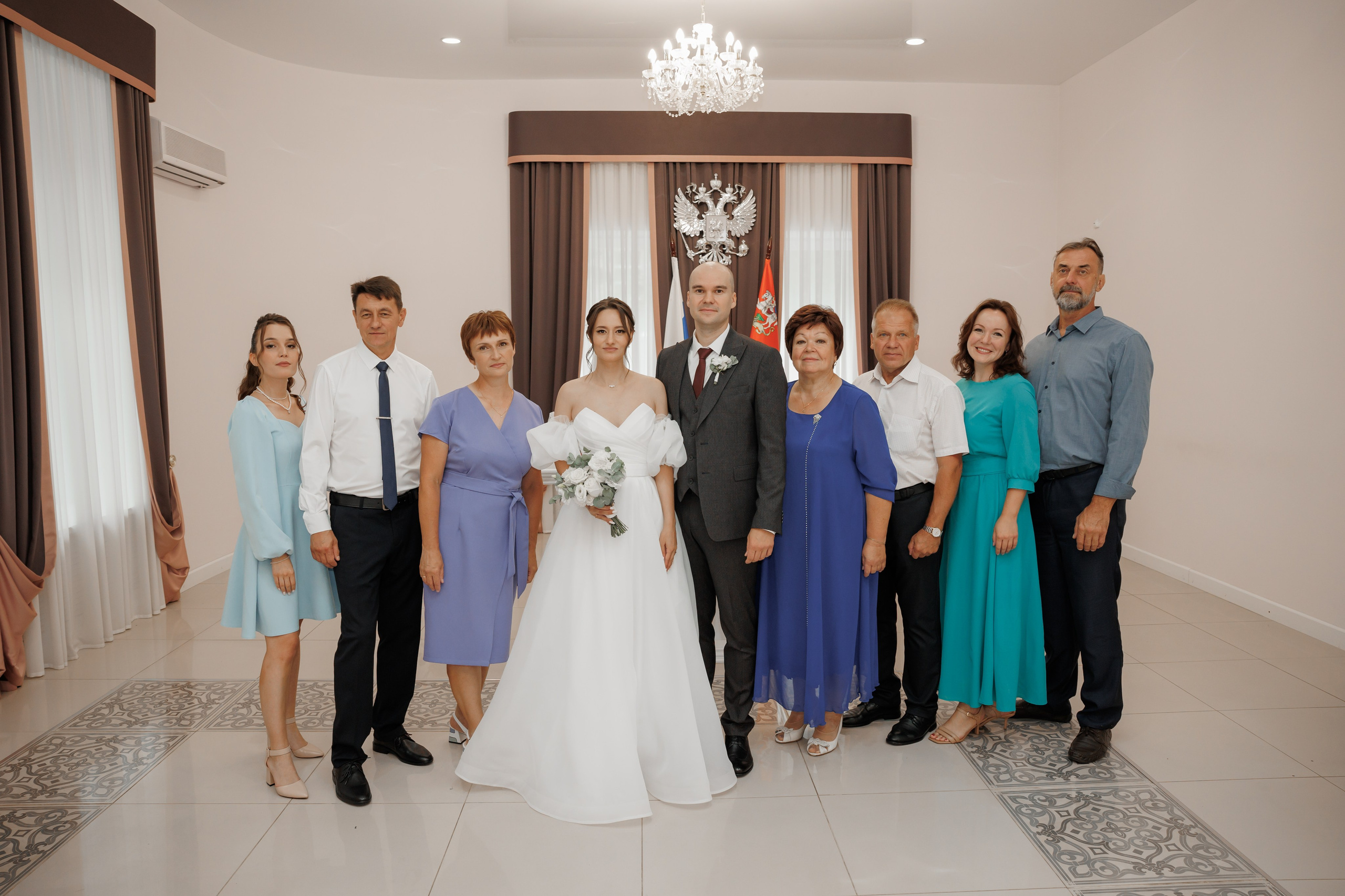 Полина и Дмитрий, загородный клуб «Барин», ЗАГС в г. Пушкино. Свадебный и репортажный фотограф (Москва, Королев и другие)