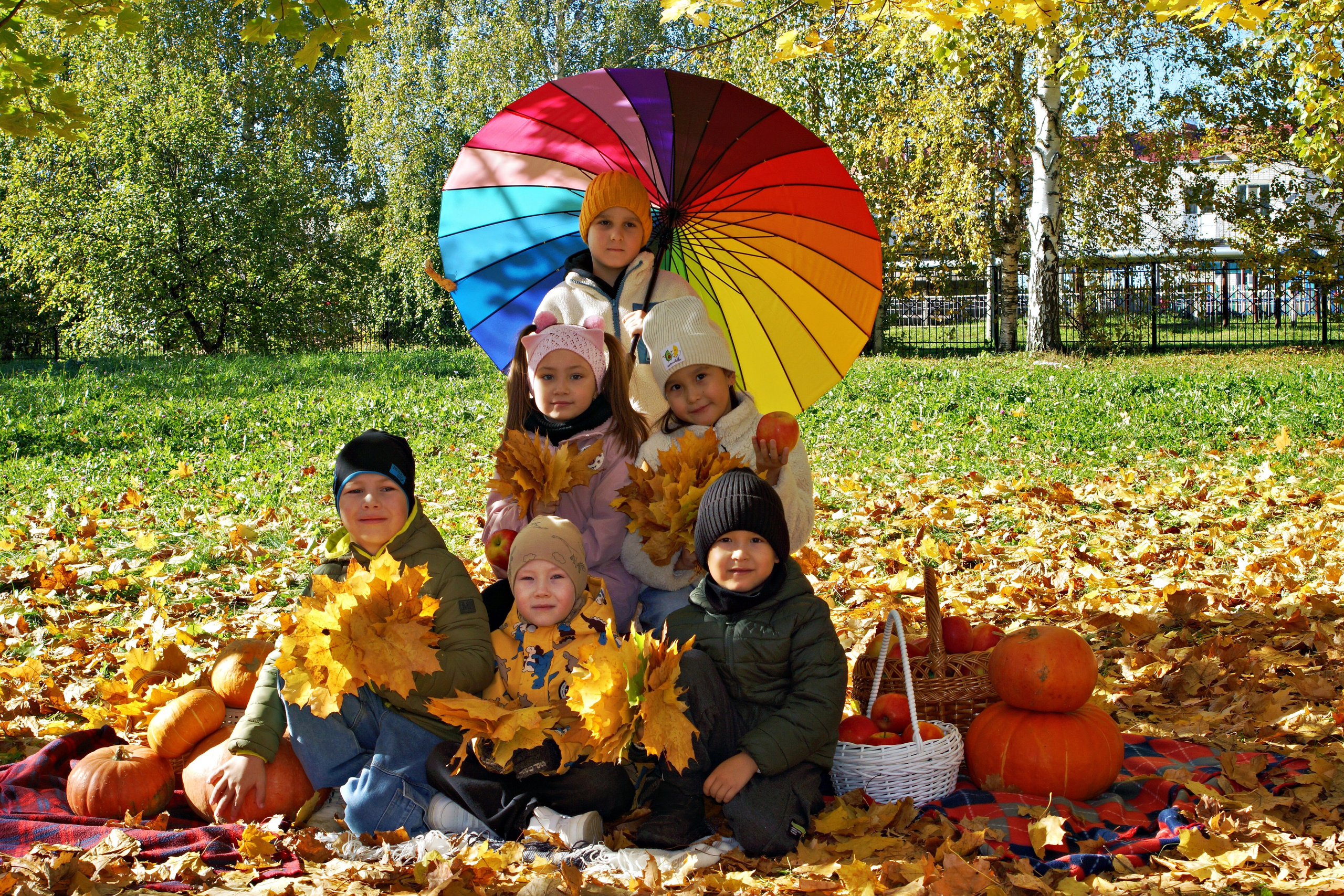 Осенняя фотосессия в детском саду г. Йошкар-Ола