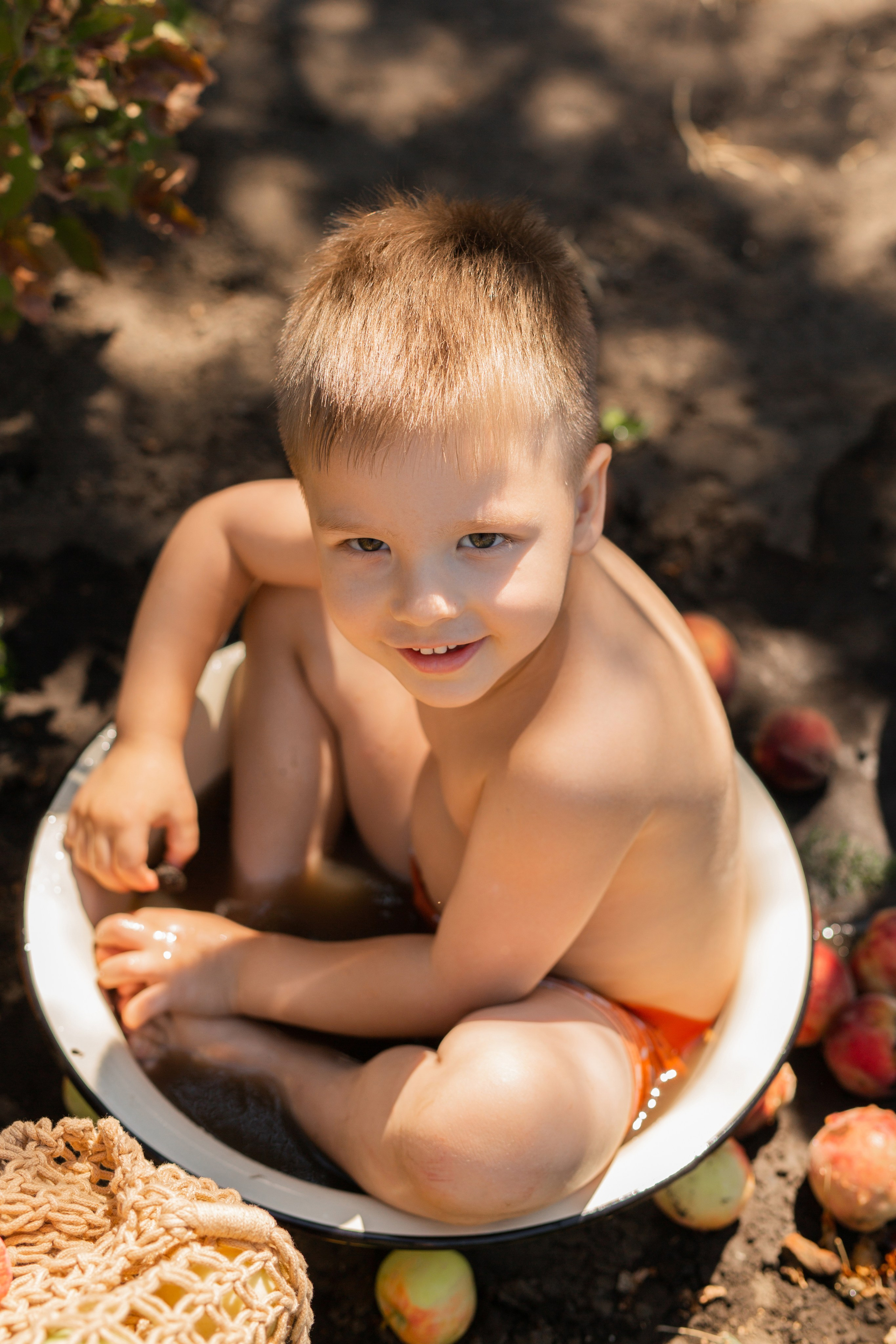 В огороде у бабушки. Семейный фотограф в Каневской Епифанова Ольга