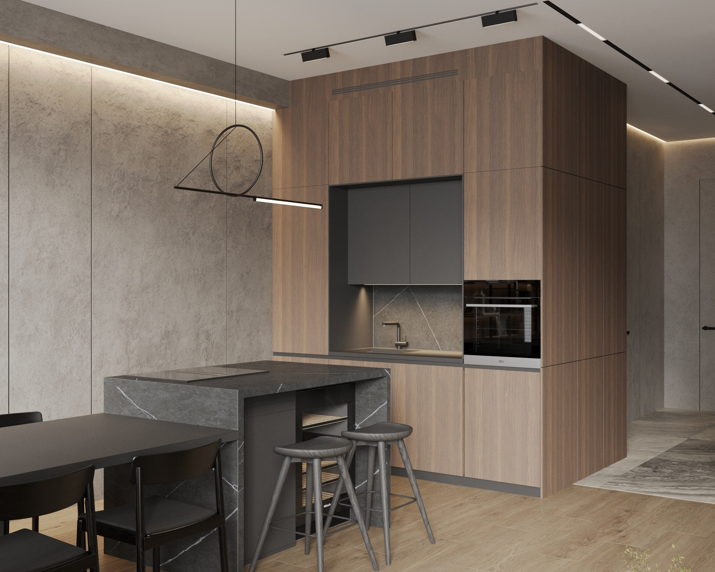 Квартира 63 кв. м. в г. Москва. Дизайнер интерьера в Краснодаре. Татьяна Горнова