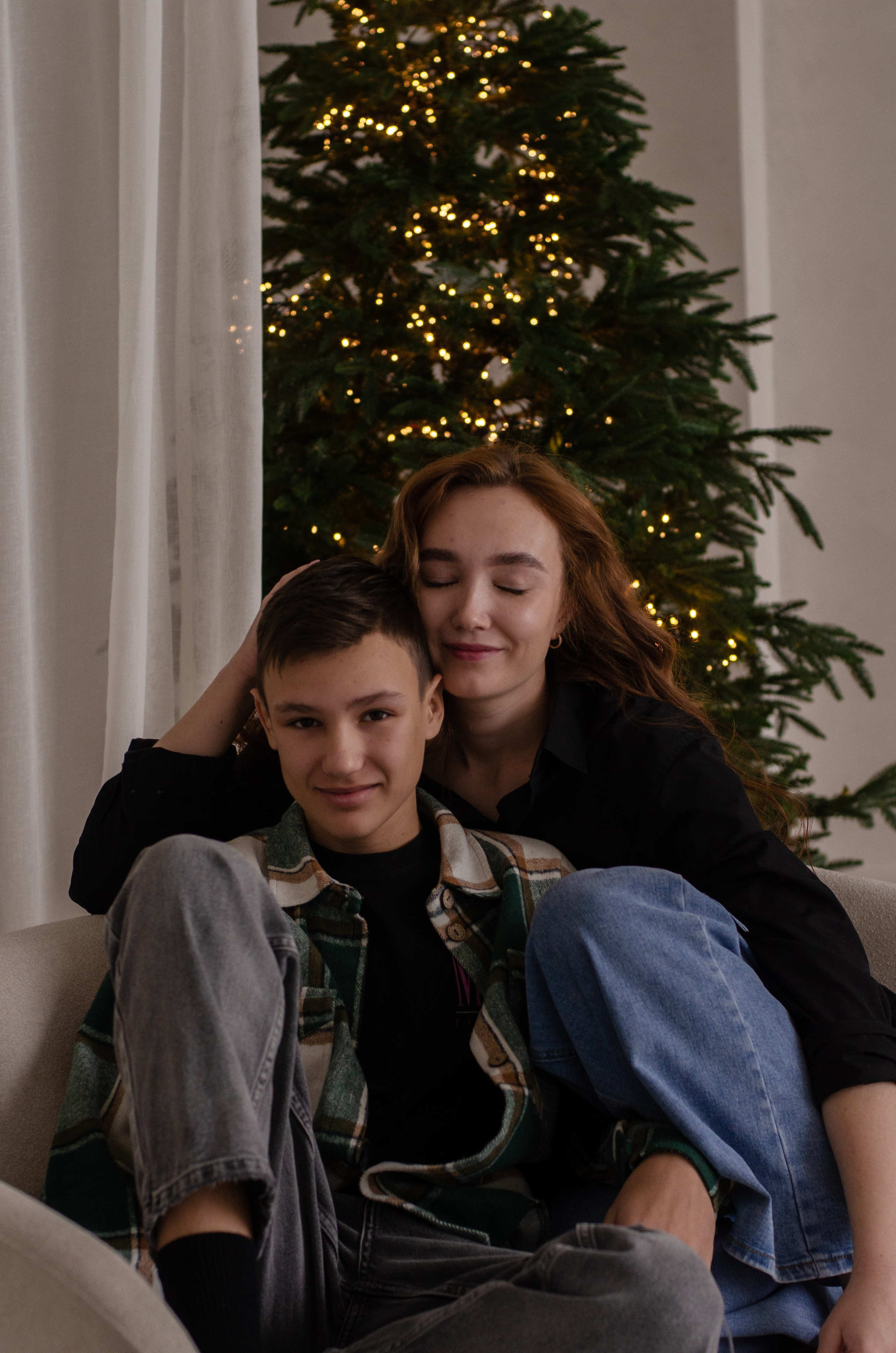 Семья Лестевых, Новый год. Фотограф Челябинск Ирина Ермоленко