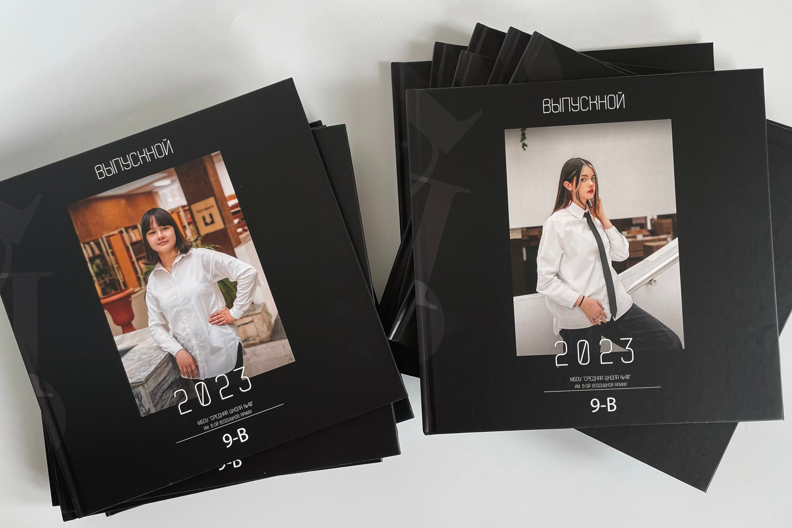 9 класс — листы твердые 25×25. Школа № 40. Выпускные альбомы