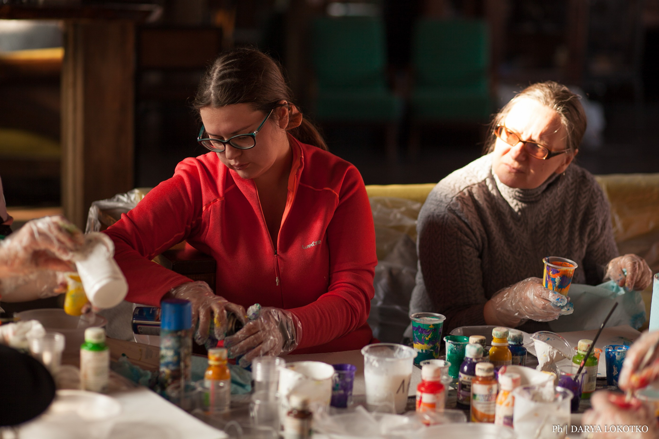 Мастер класс Fluid Art. Фотограф Дарья Локотко в Красноярске